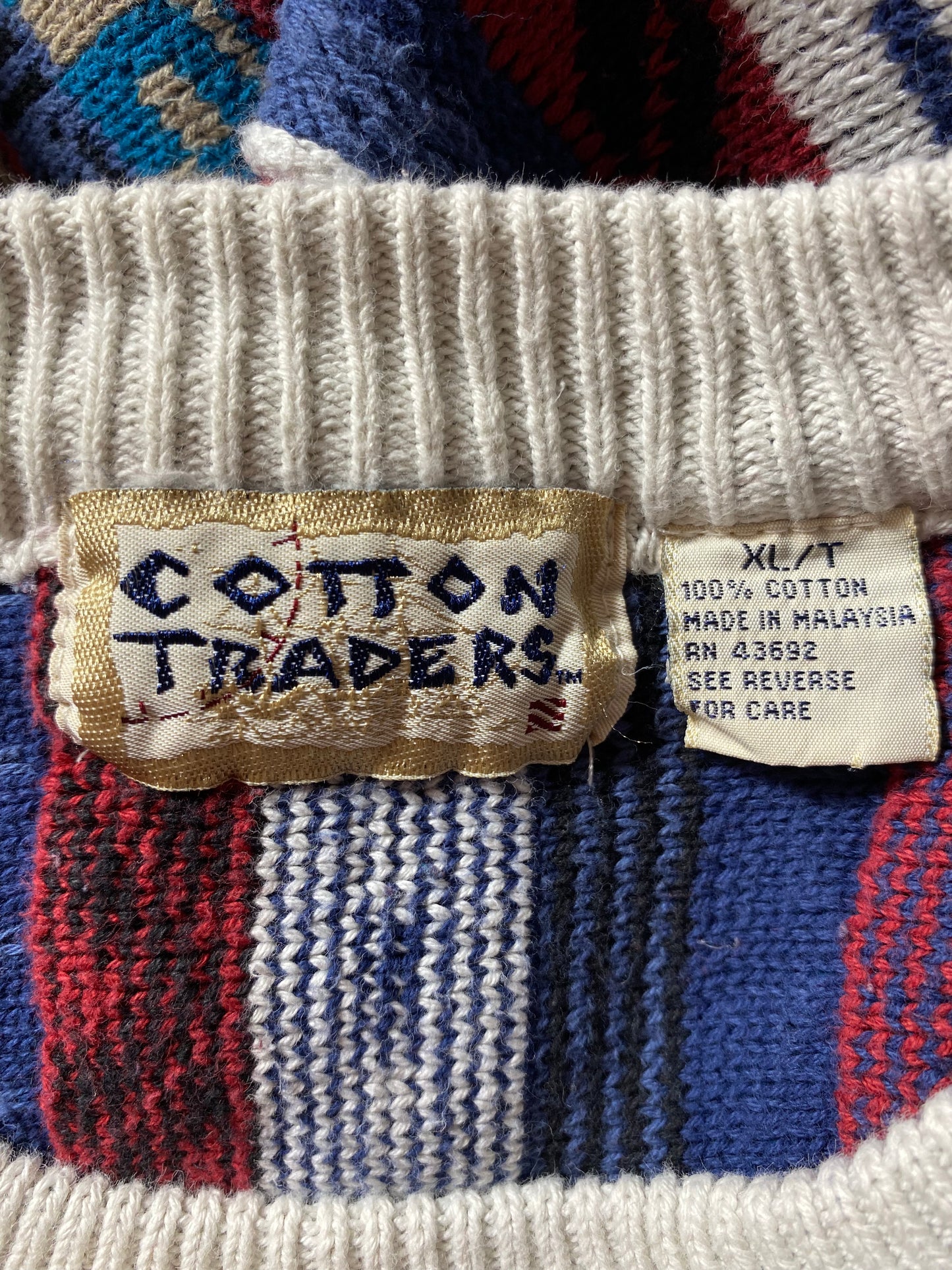 Vintage 3D COOGI- Style Size XL Knit Sweater / K1516