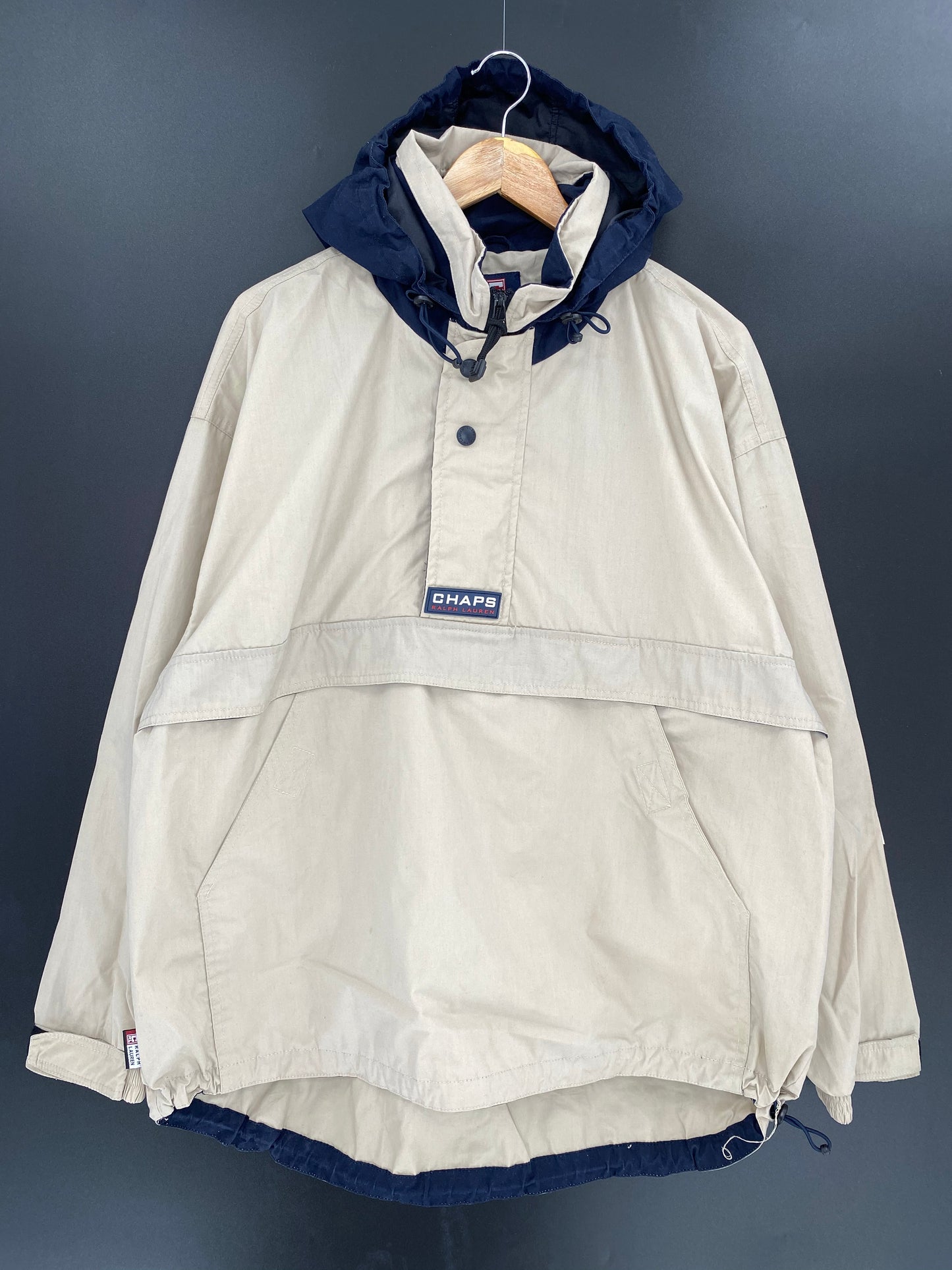 Vintage Chaps Ralph Lauren Size L Half-zip Nylon Jacket  / 8456