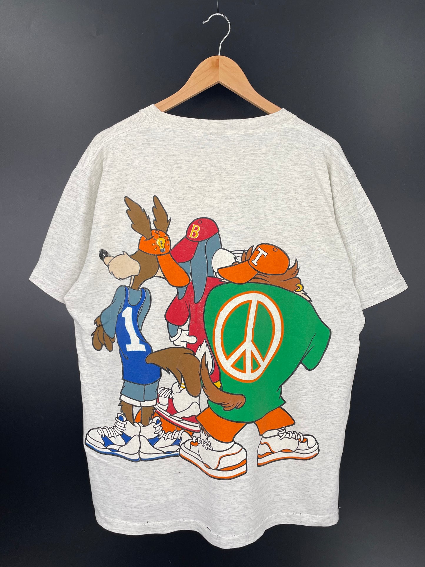 1993 LOONEY TUNES Made in USA Size XL Vintage T-Shirts / K3217