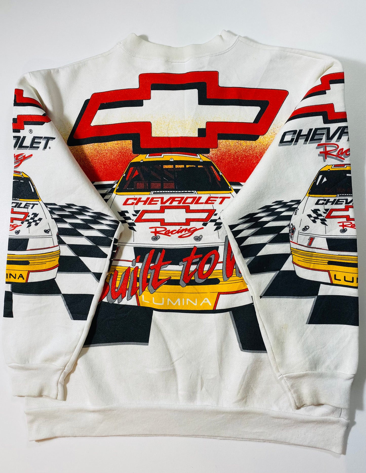 90’s CHEVROLET Made in USA Size L Vintage Racing Sweat-Shirt / 6951
