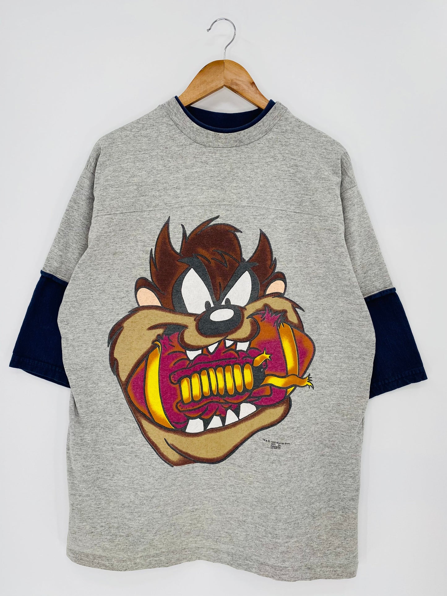 1995 LOONEY TUNES TAZ Made in USA Size XL Vintage T-Shirt / A7408