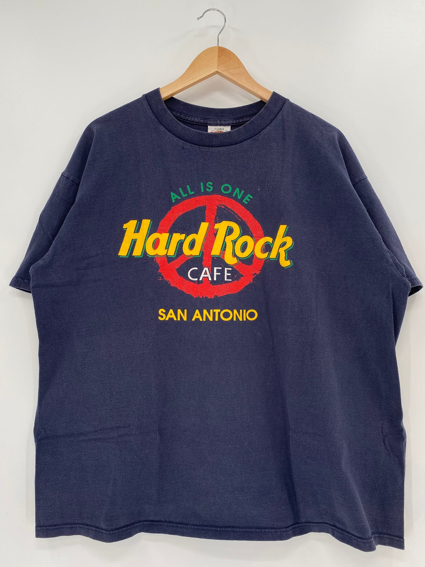 90’s HARD ROCK CAFE SAN ANTONIO Made in USA Size XL Vintage T-Shirts / A2550