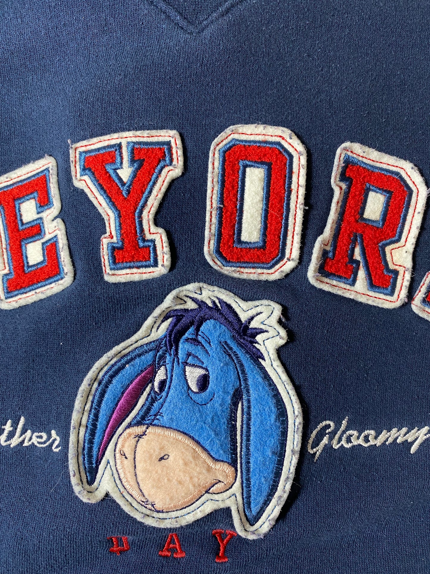 00' DISNEY EEYORE Size L Vintage Sweat-shirt / K3876