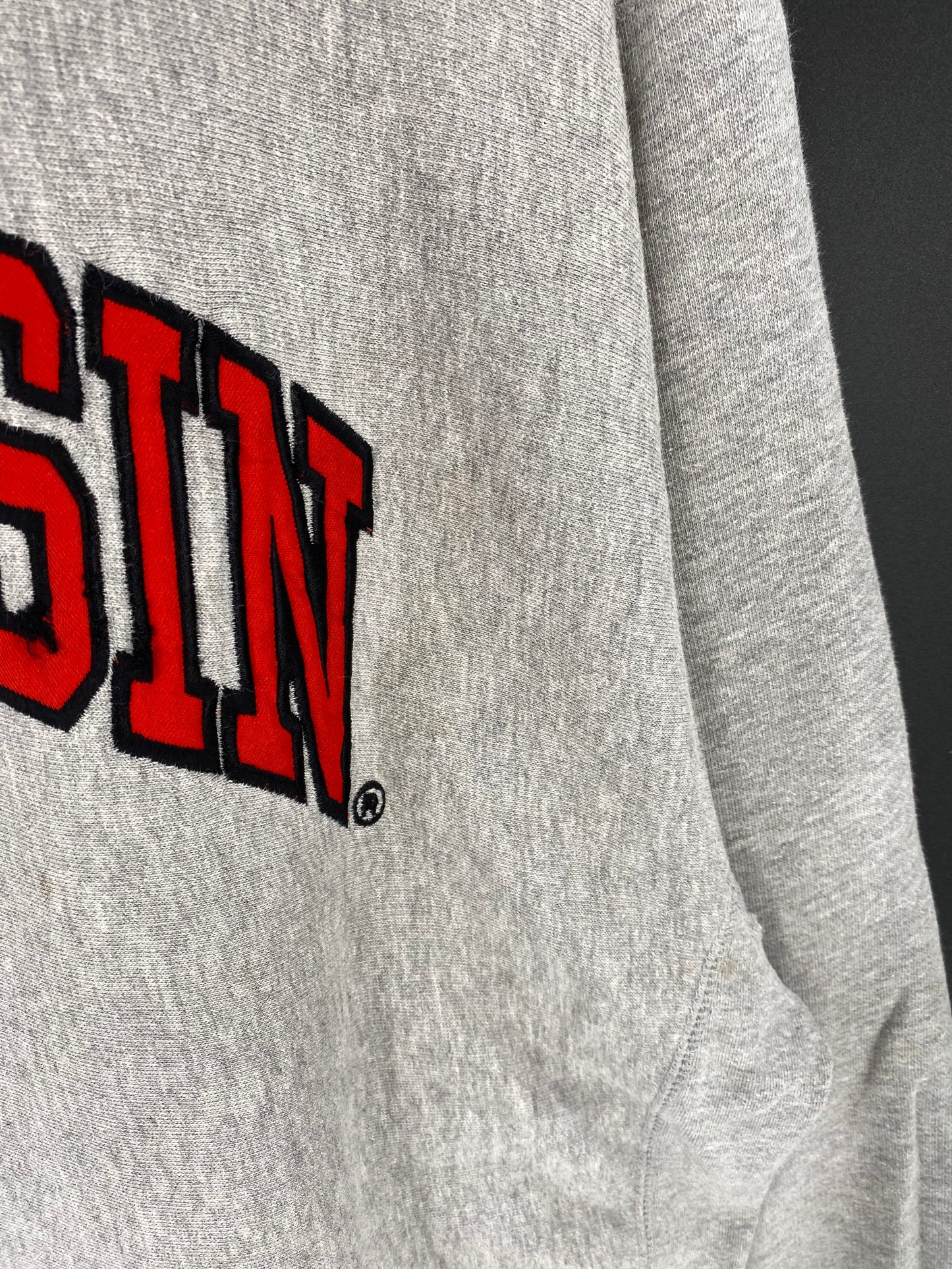 00’ WISCONSIN Size XXL Vintage Hoodie Sweat-shirt / 8557