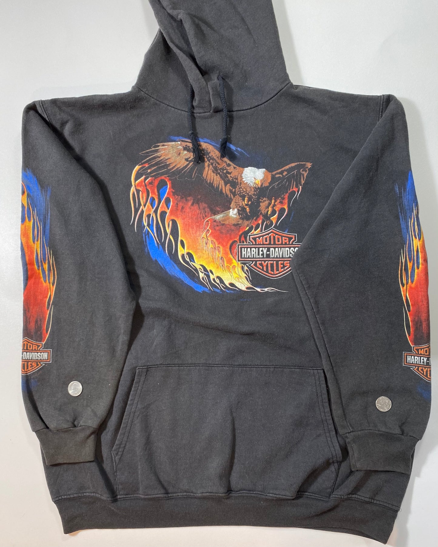 Vintage HARLEY DAVIDSON Size XL Hoodie Sweat-shirt / 6658