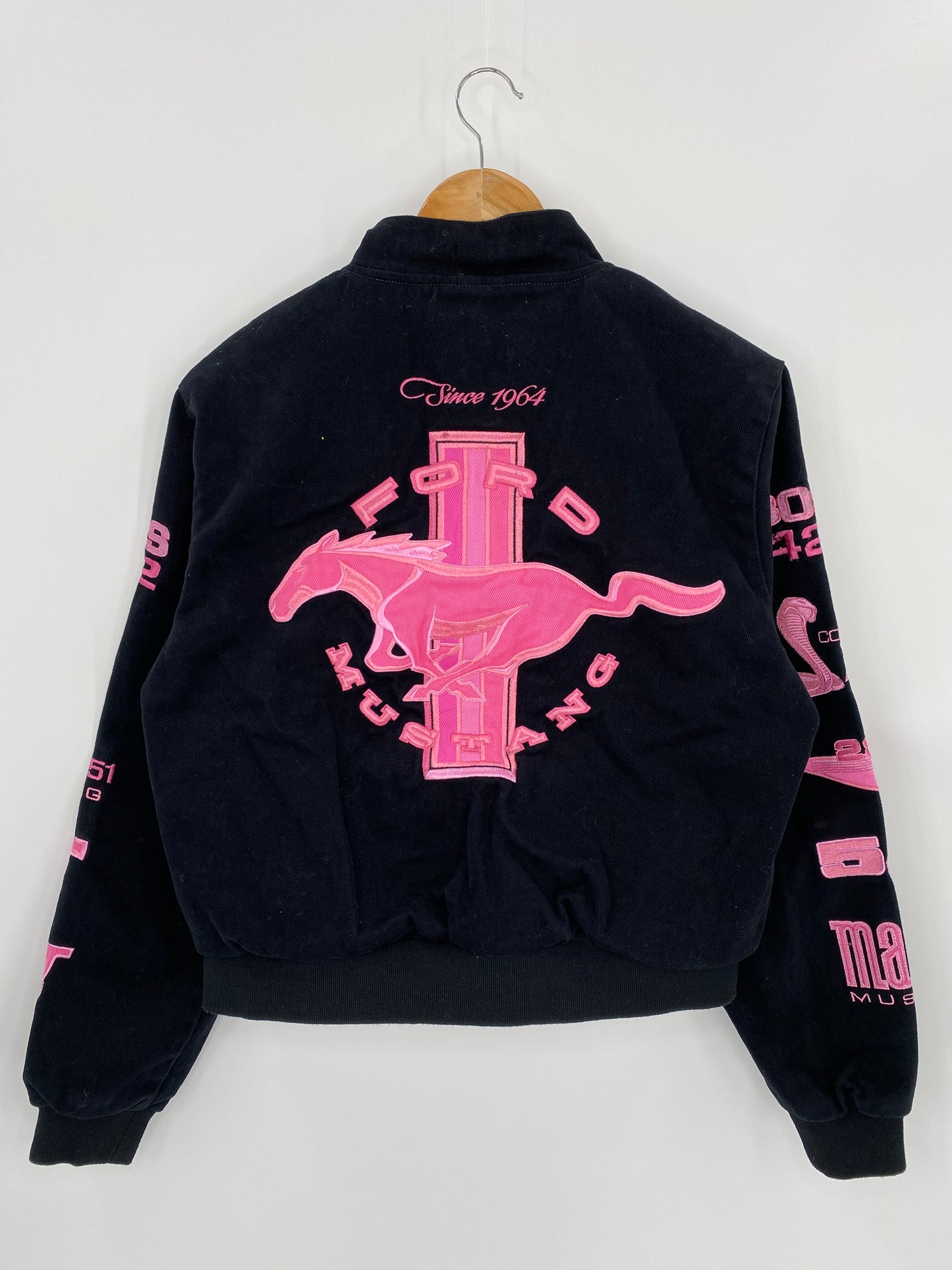 Vintage FORD MUSTANG Size Ladies L Racing Jacket / 7019