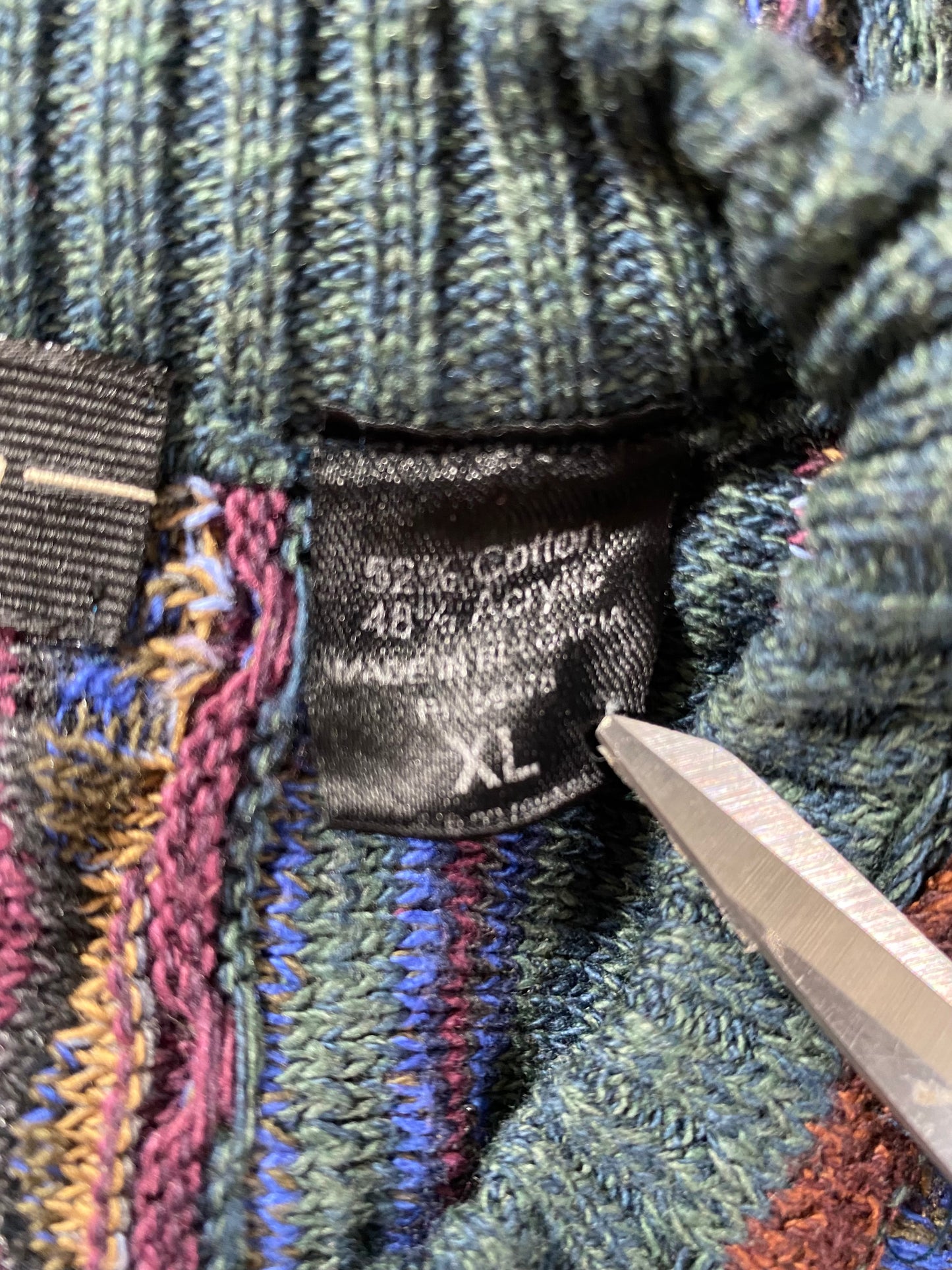 Vintage 3D COOGI- Style Size XL Knit Sweater / K1688