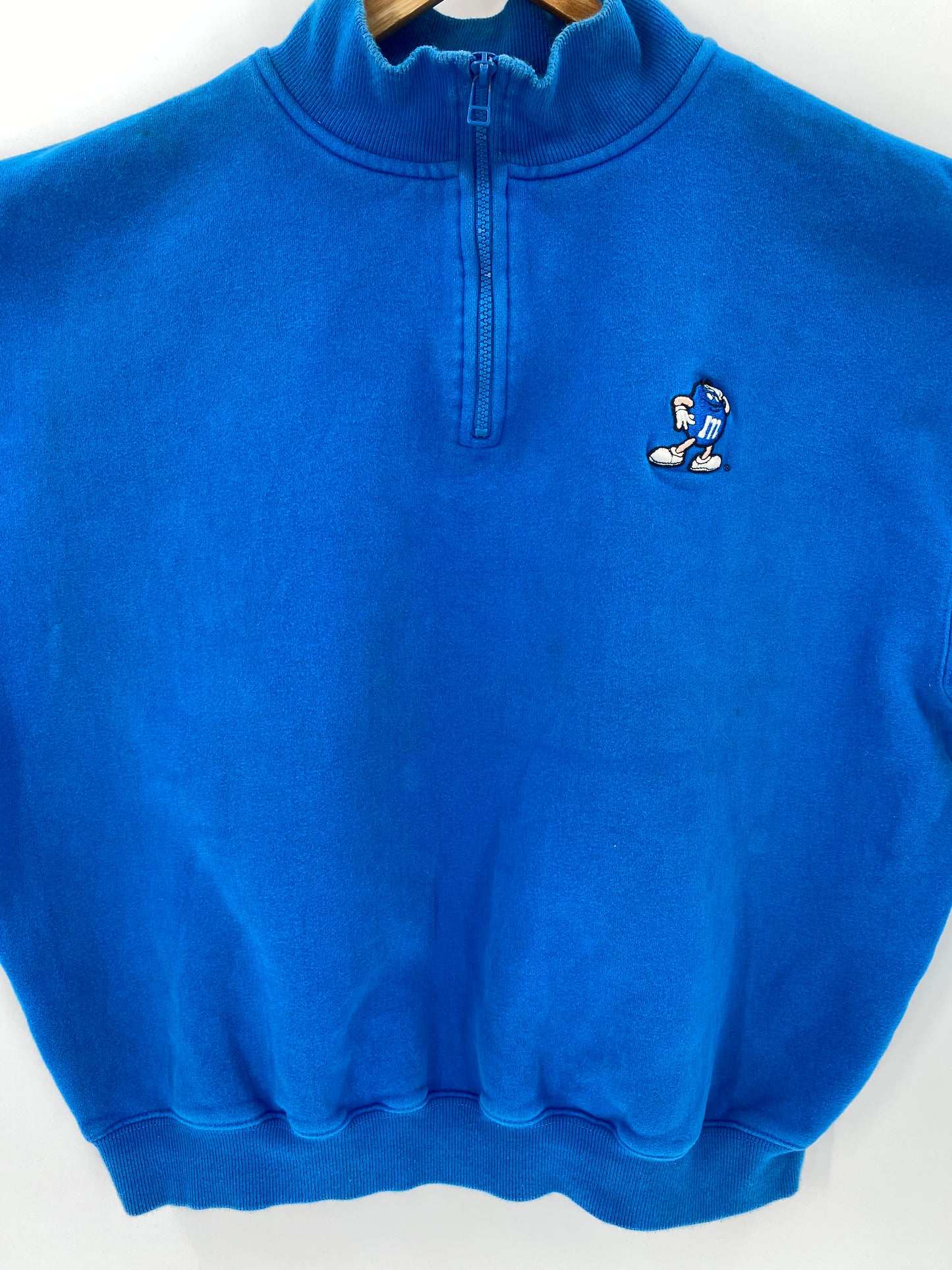M&M’S  Size XL Vintage Half-zip Sweat-shirt / 7245