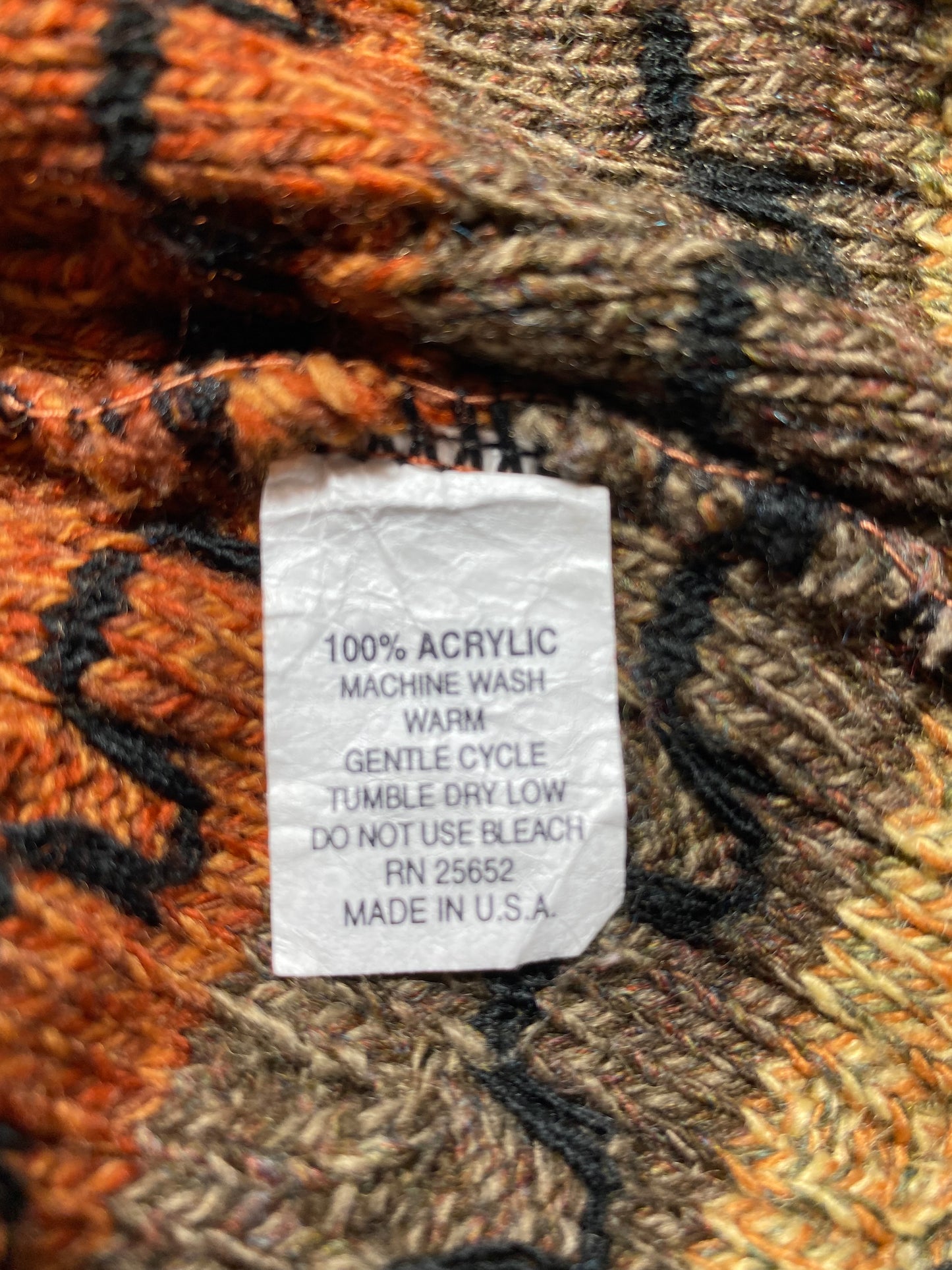 Vintage 3D COOGI- Style Made in USA Size XXL Knit Sweater / K3479