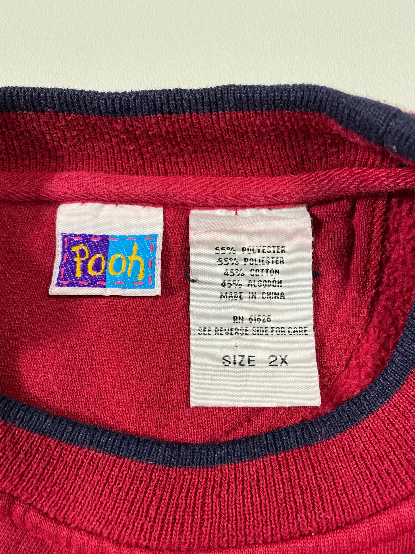 00' DISNEY WINNIE THE POOH Size XXL Vintage Sweat-shirt / 6486