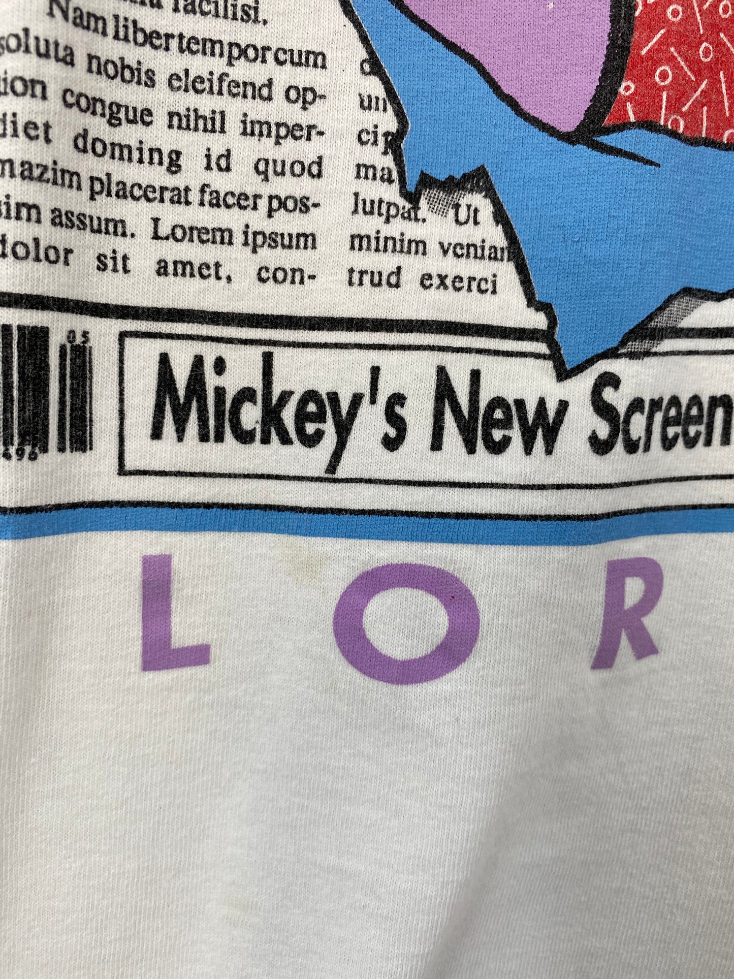 90’s DISNEY FLORIDA MICKEY Made in USA Size L Vintage T-Shirt / K2613