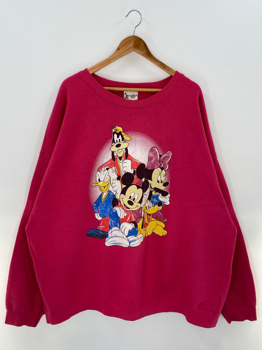 00’ DISNEY MICKEY Made in USA Size 5XL Vintage Sweat-shirt / K2710