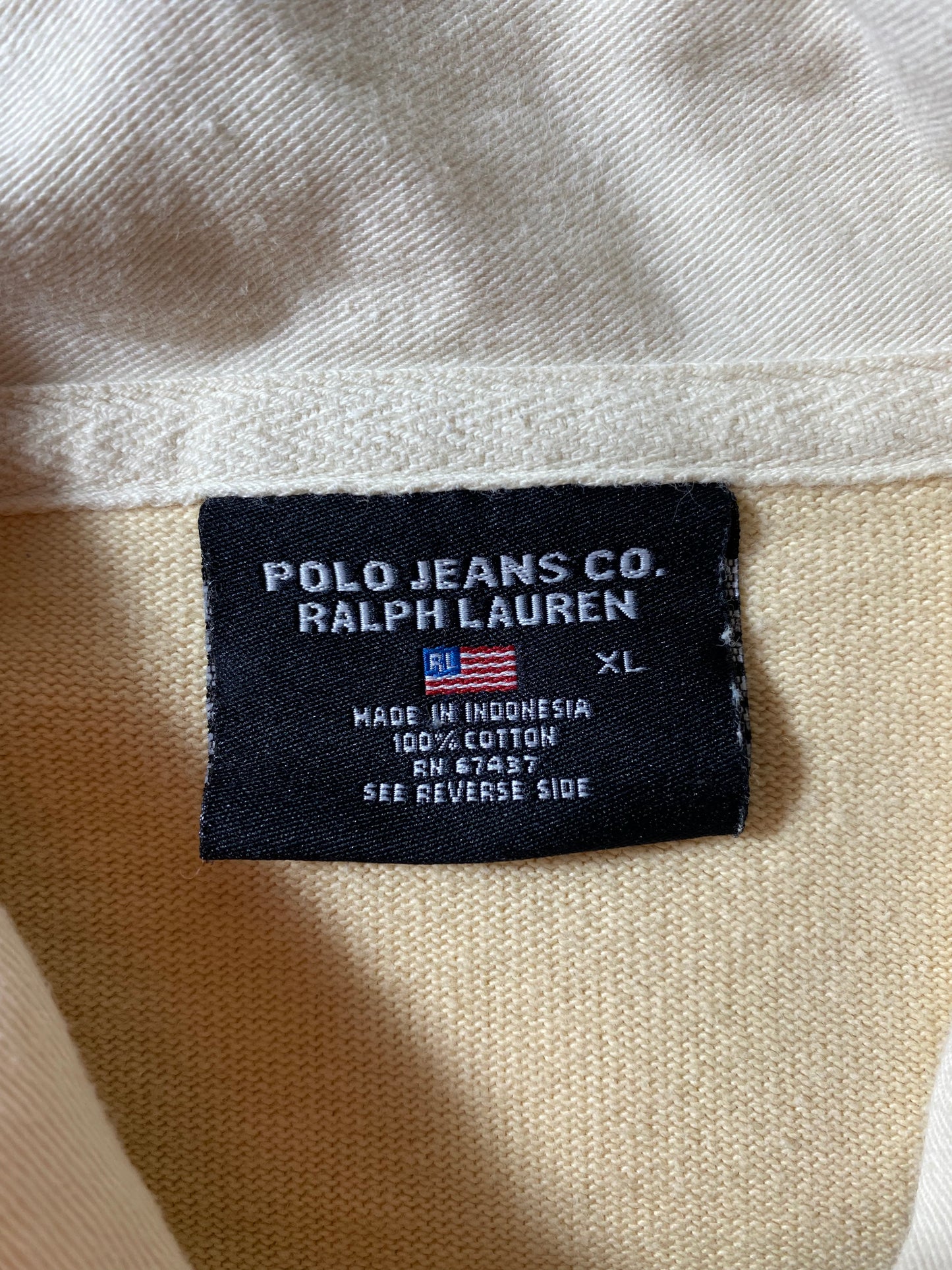 90’s POLO JEANS CO RALPH LAUREN Size XL Vintage Rugby-Shirt / K2041
