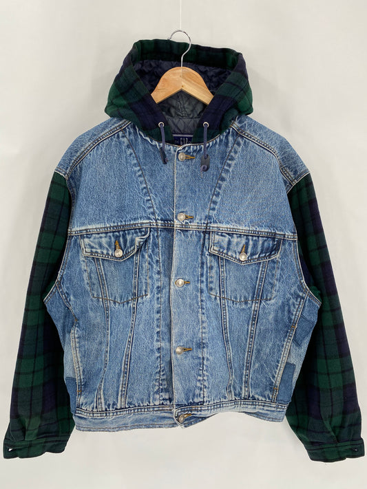 Vintage GAP Size M Vintage Hoodie Denim Jacket  / 6410
