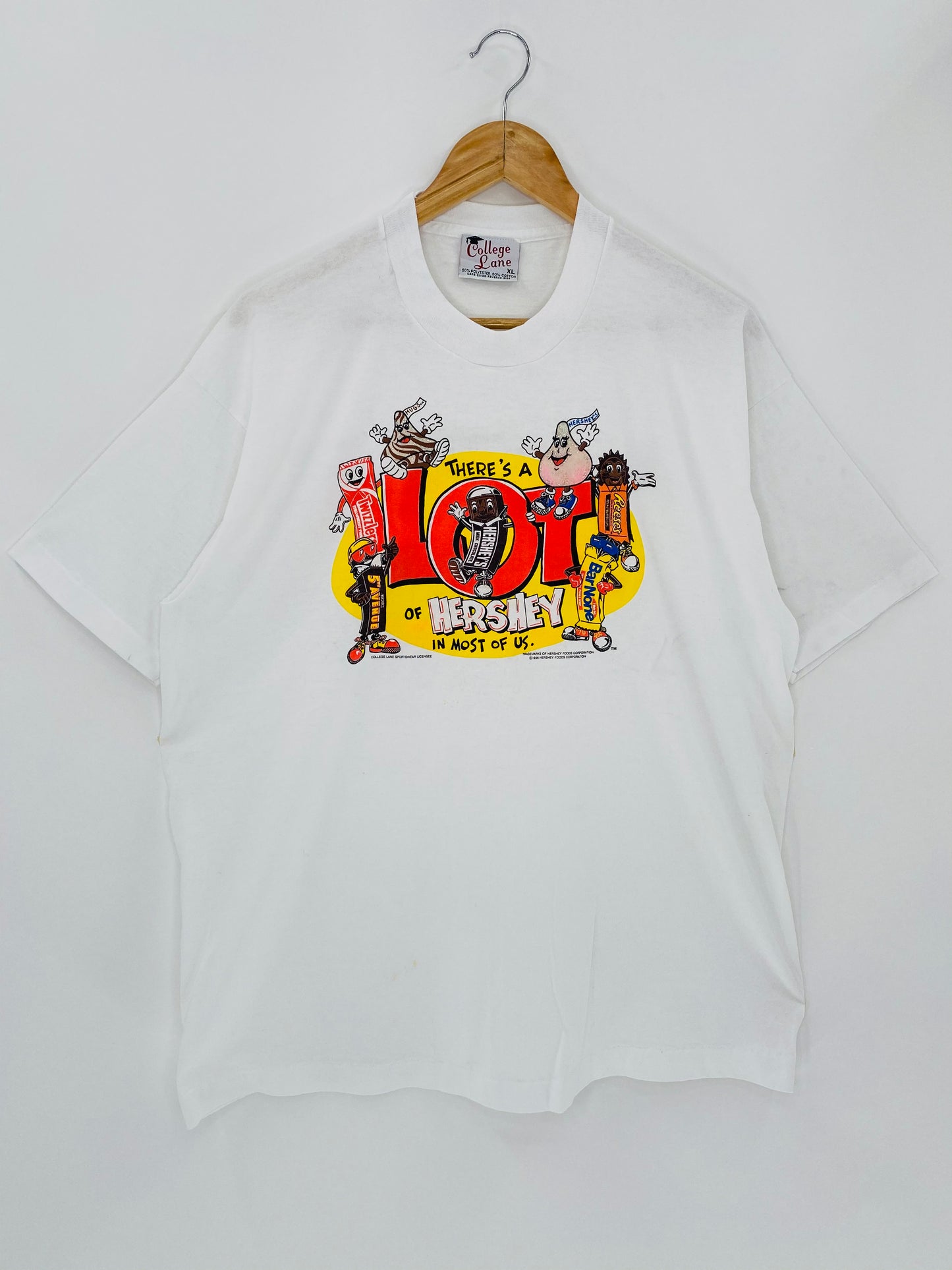 1995 HERSHEY Made in USA Size XL Vintage T-Shirt / 5615