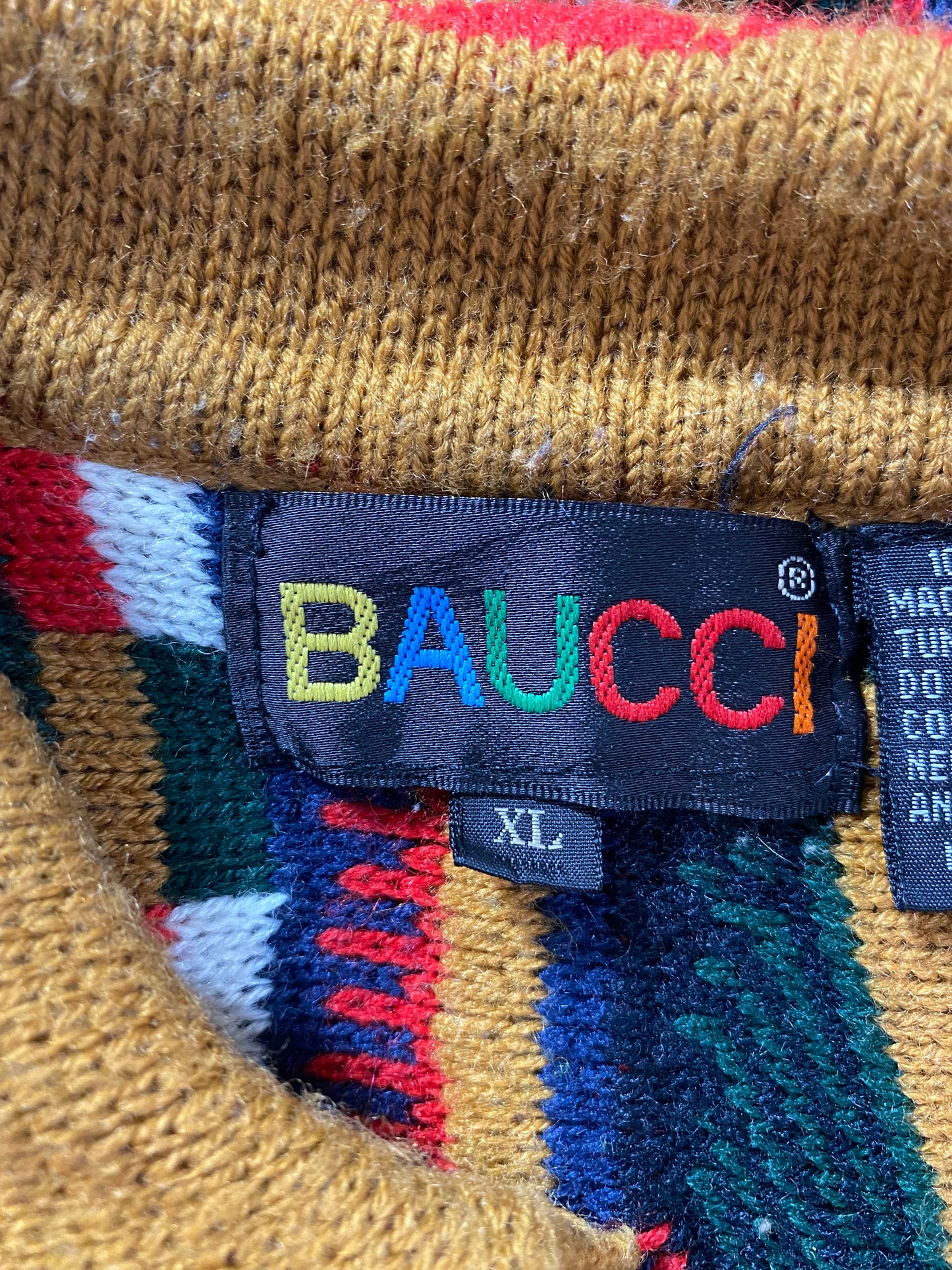 Vintage 3D COOGI- Style Size XL Knit Sweater / K2785