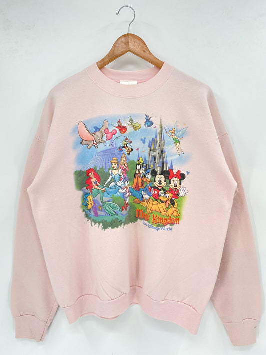 00' DISNEY MAGIC KINGDOM Size L Vintage Sweat-shirt / K3315