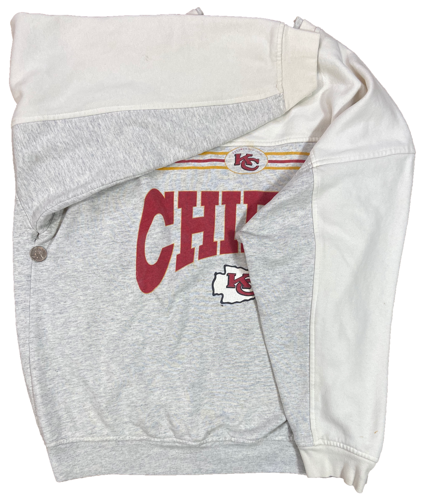 1993' Kansas City Chiefs Made in USA Vintage NFL Sweat-Shirt / 4082