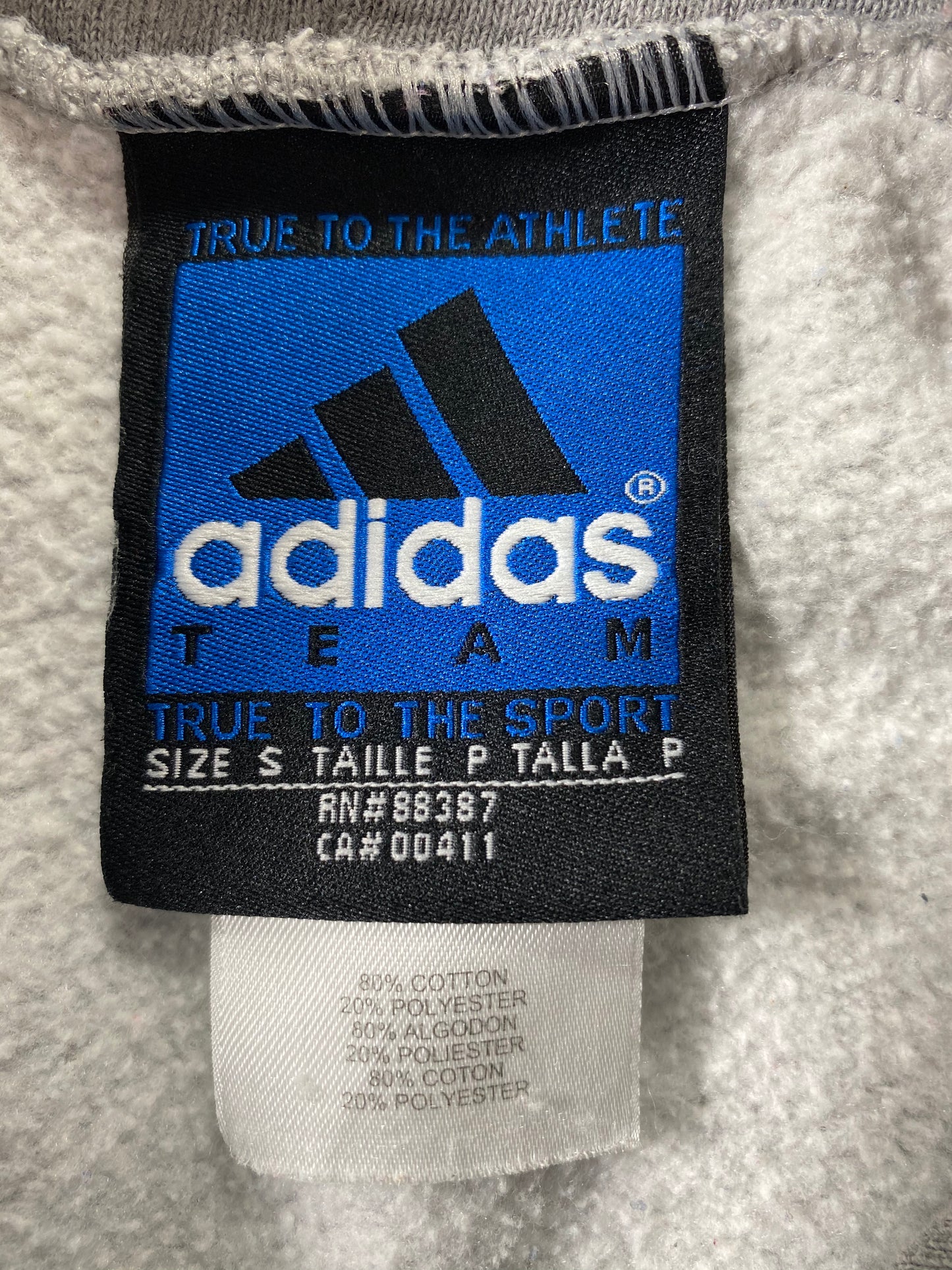 90’s ADIDAS Made in USA Size S Vintage Hoodie Sweat-Shirt / 6976