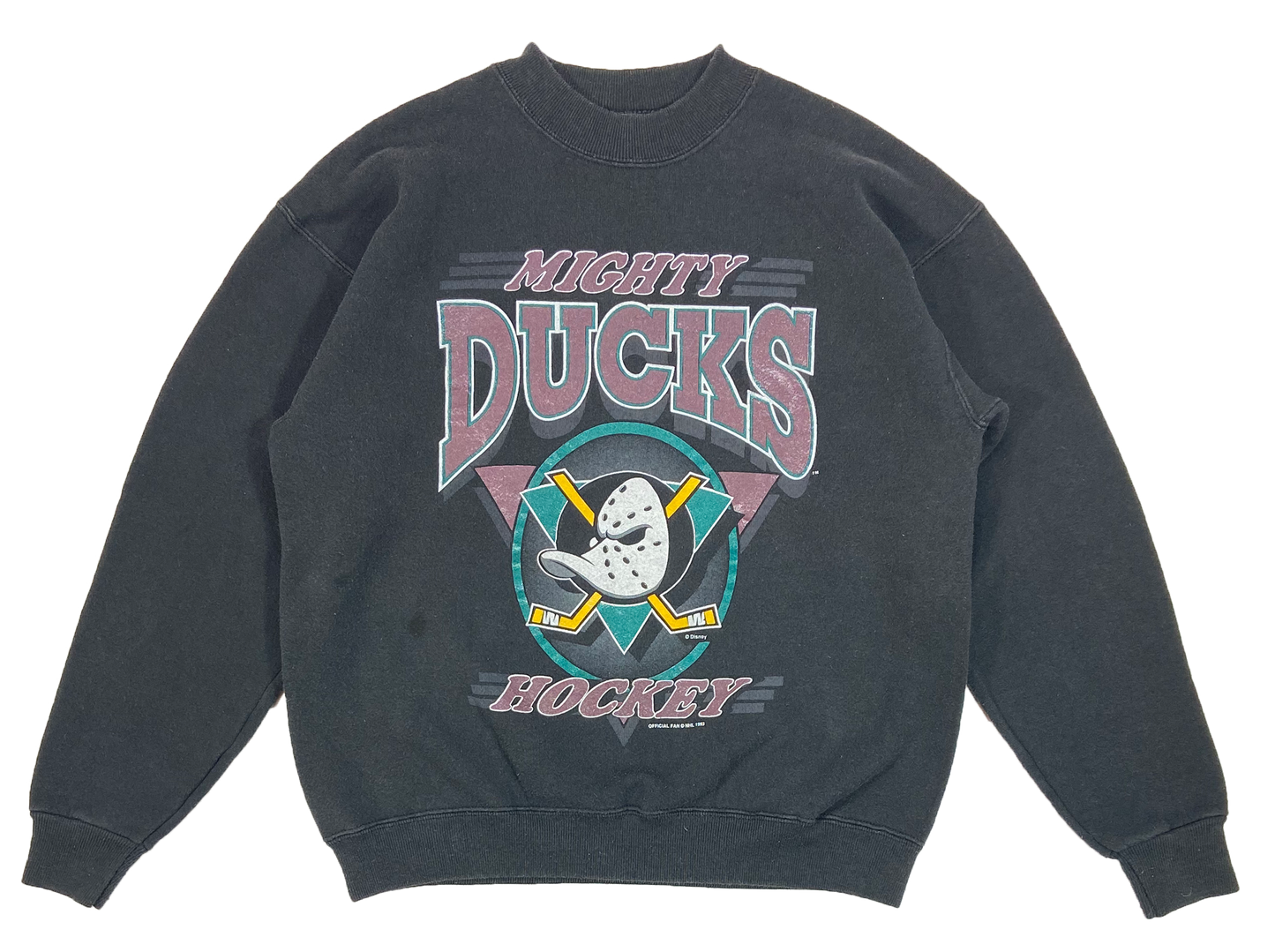1993' Disney Mighty Ducks Made in USA Vintage Sweat-Shirt / 4092