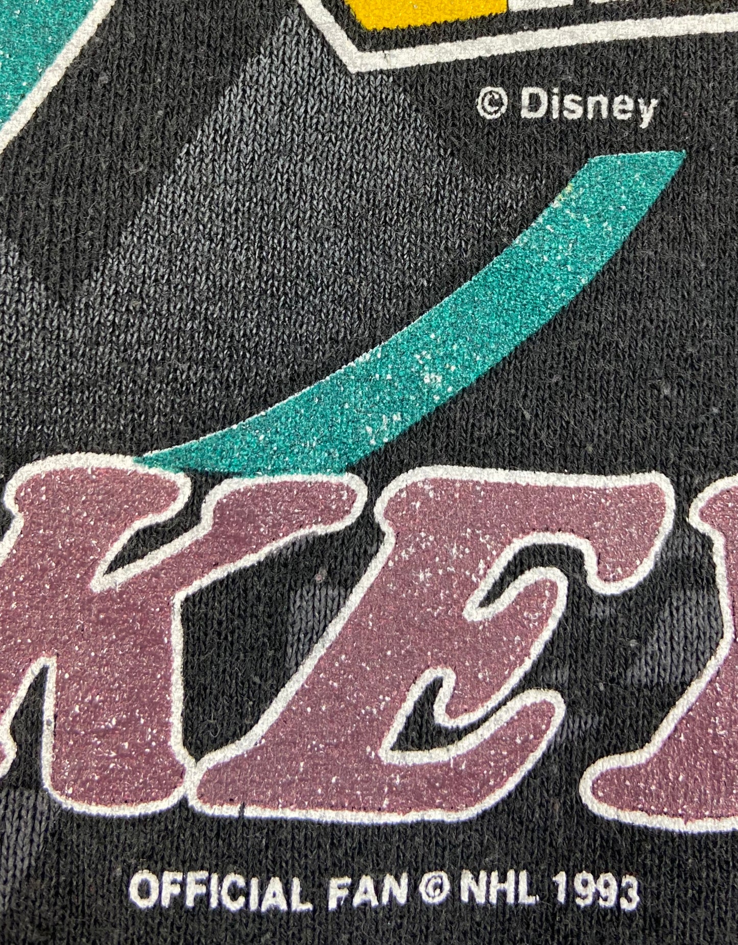 1993' Disney Mighty Ducks Made in USA Vintage Sweat-Shirt / 4092