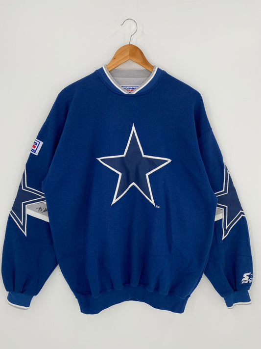 90’s STARTER DALLAS COWBOYS Size M Vintage NFL Sweat-Shirt / K882