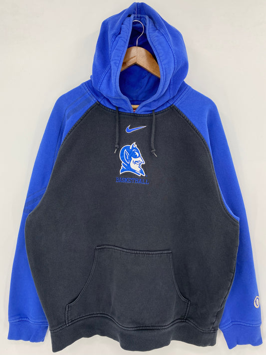 00’ NIKE DUKE BLUE DEVILS Size L Vintage College Hoodie Sweat-Shirts / K3000