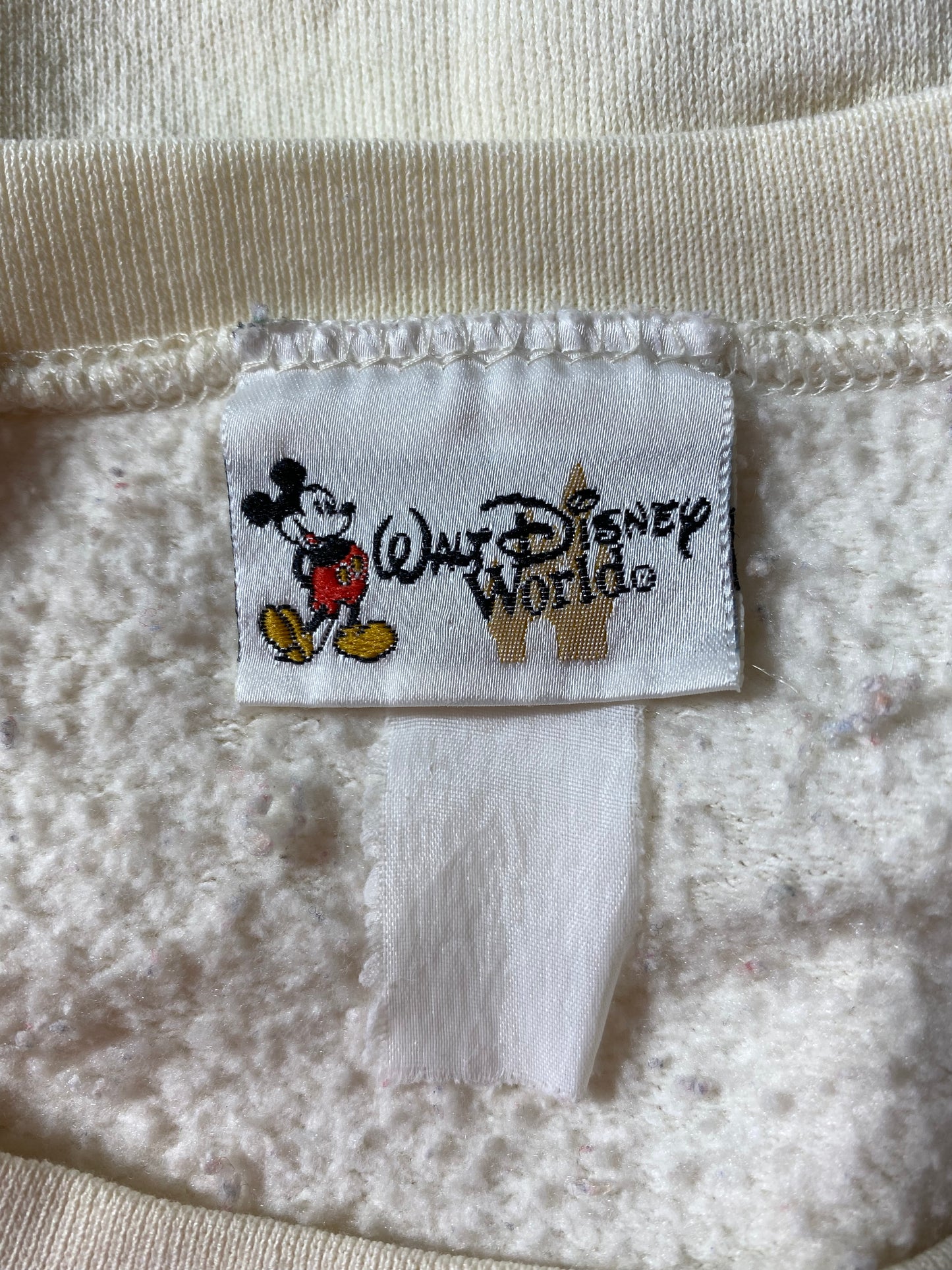 00' DISNEY MICKEY x MINNIE Size No tag (Approx.XL) Vintage Sweat-shirt / k2163