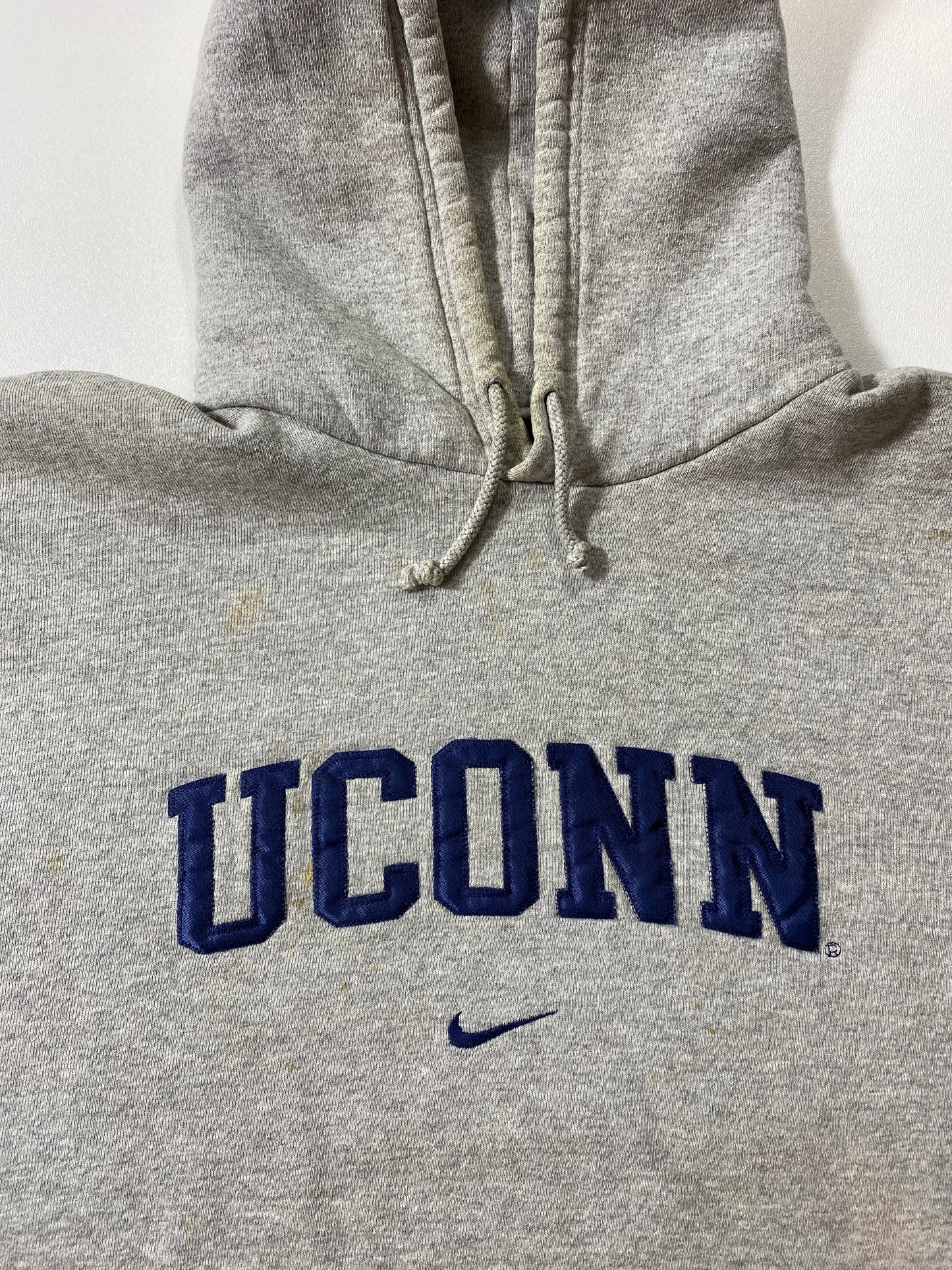 90’s NIKE UCONN Size L Vintage Hoodie Sweat-shirt / 6574