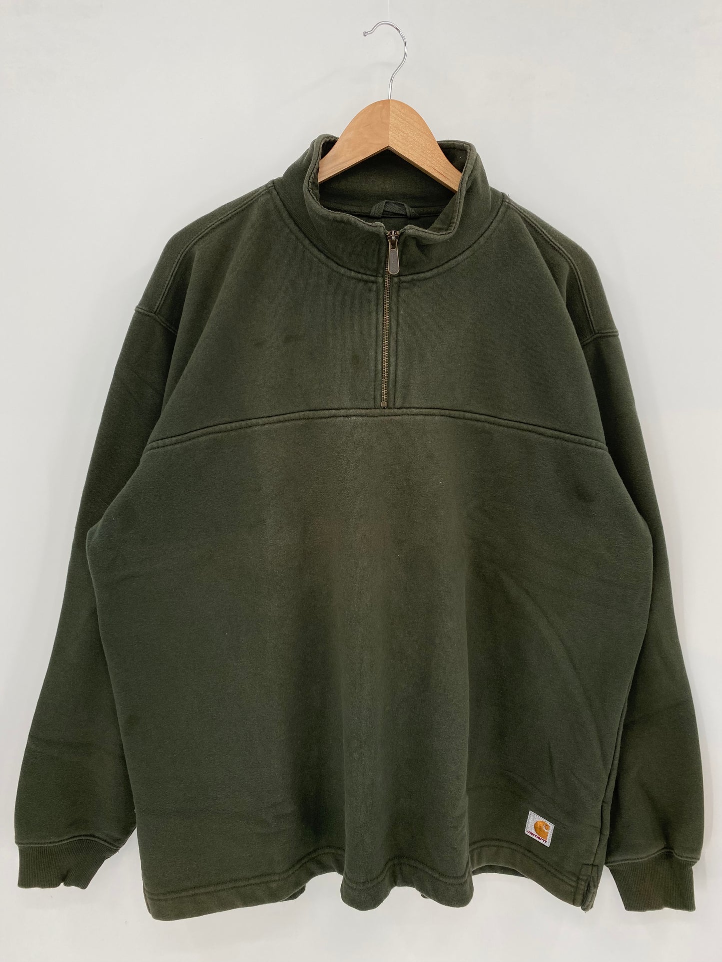 Vintage  CARHARTT Size XL Half-zip Sweat-Shirt  / K2720
