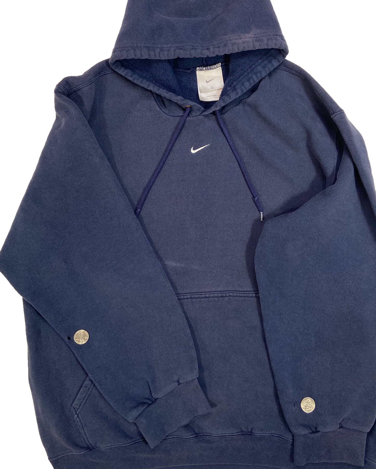 90's Nike Center Swoosh Vintage Hoodie Sweat-Shirt / 4174