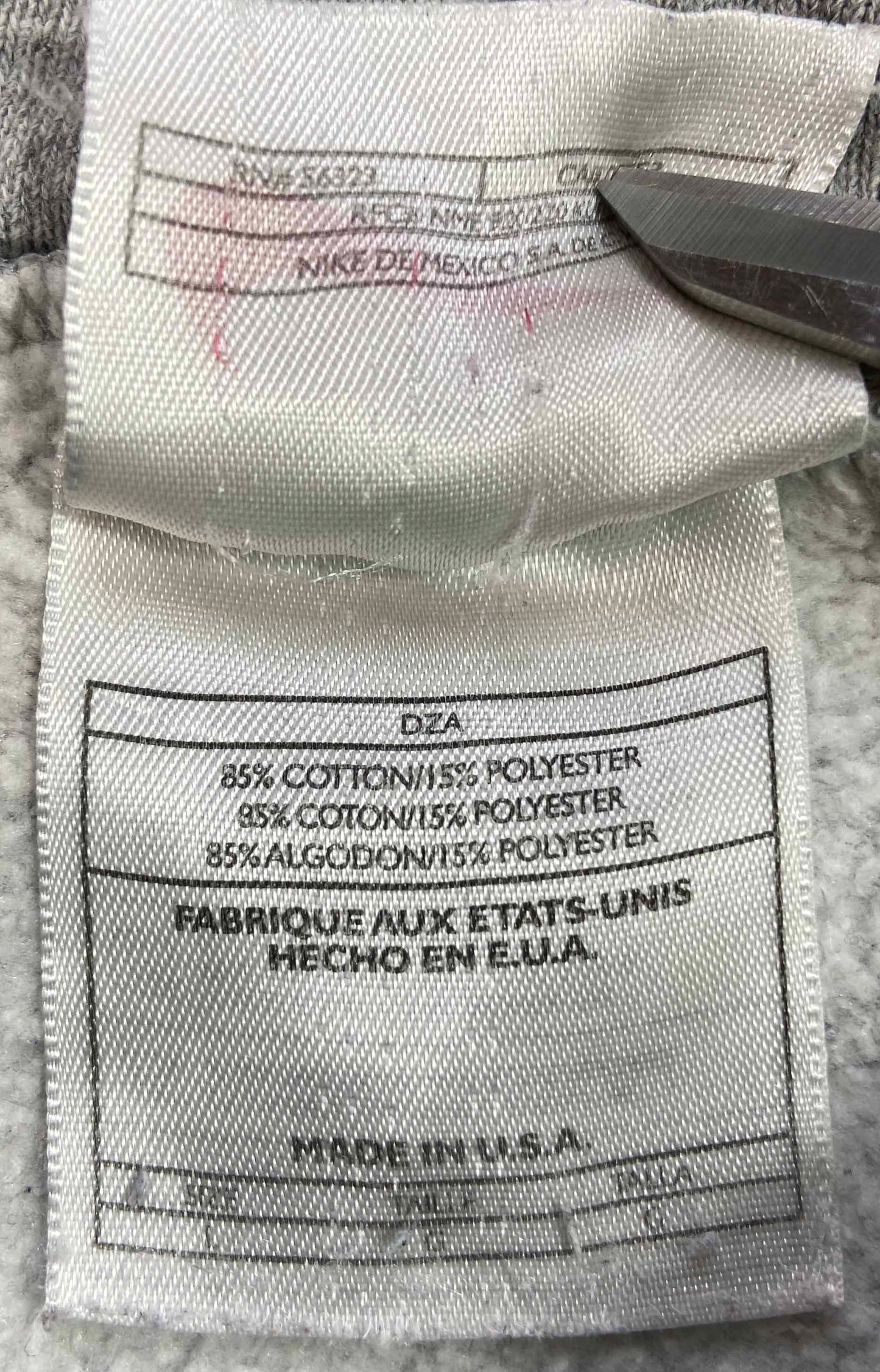 90's Nike Center Swoosh Made in USA Vintage Hoodie Sweat-Shirt / 4175