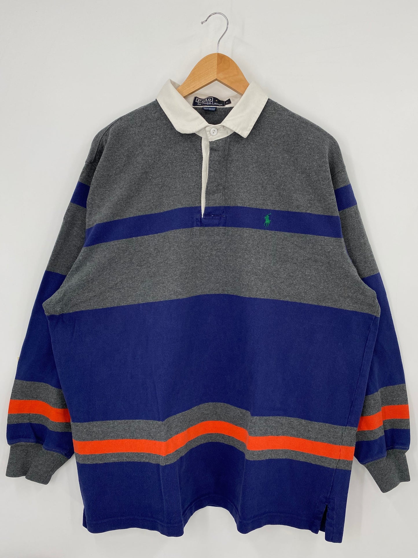 90’s POLO RALPH LAUREN Size L Vintage Rugby-Shirt / A6124