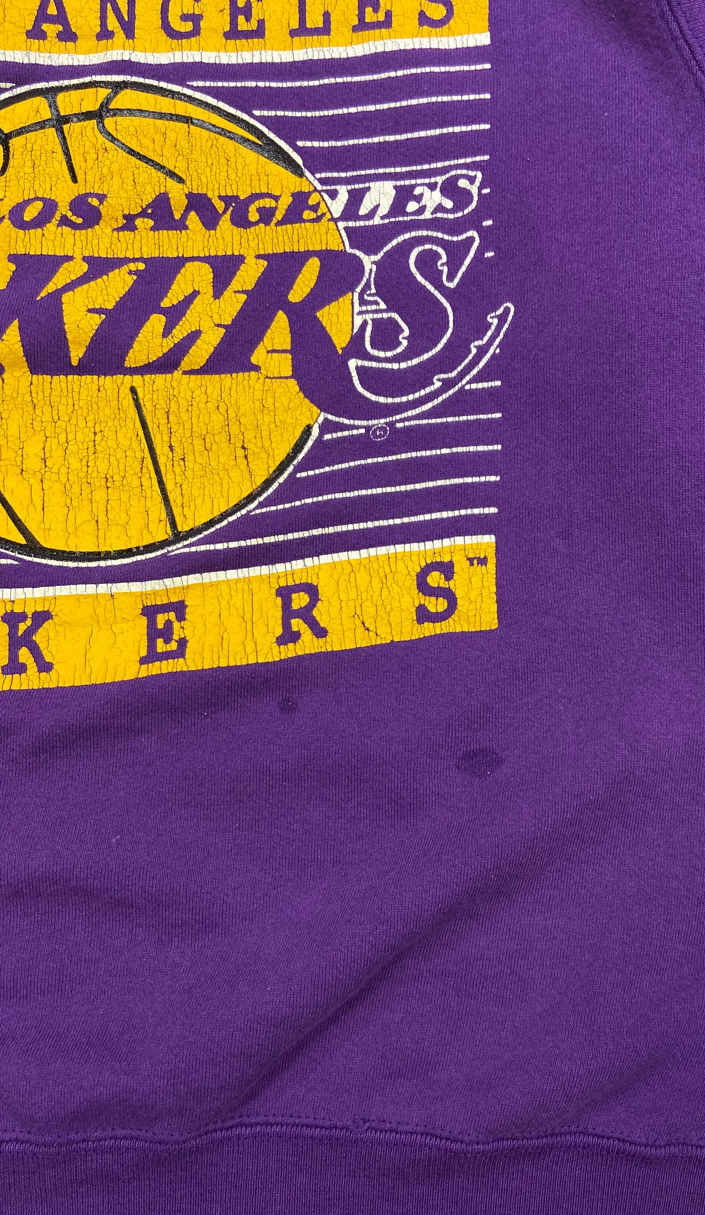 80's Los Angels Lakers Made in USA Vintage Slim Fit Sweat-Shirts / 4252