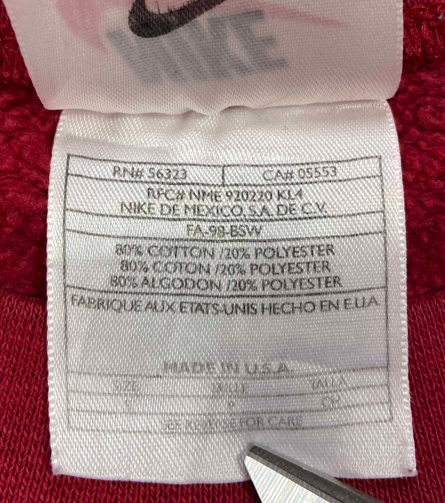 90's Nike Center Logo Made in USA Vintage Sweat-Shirt / 4258