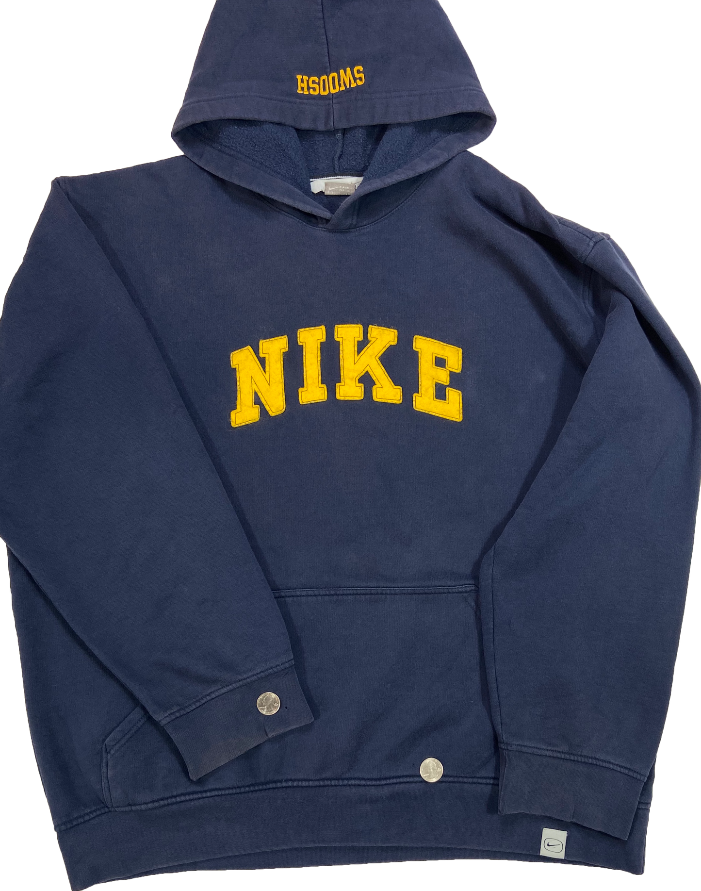 00' Nike Center Logo Vintage Hoodie Sweat-Shirt / 4263