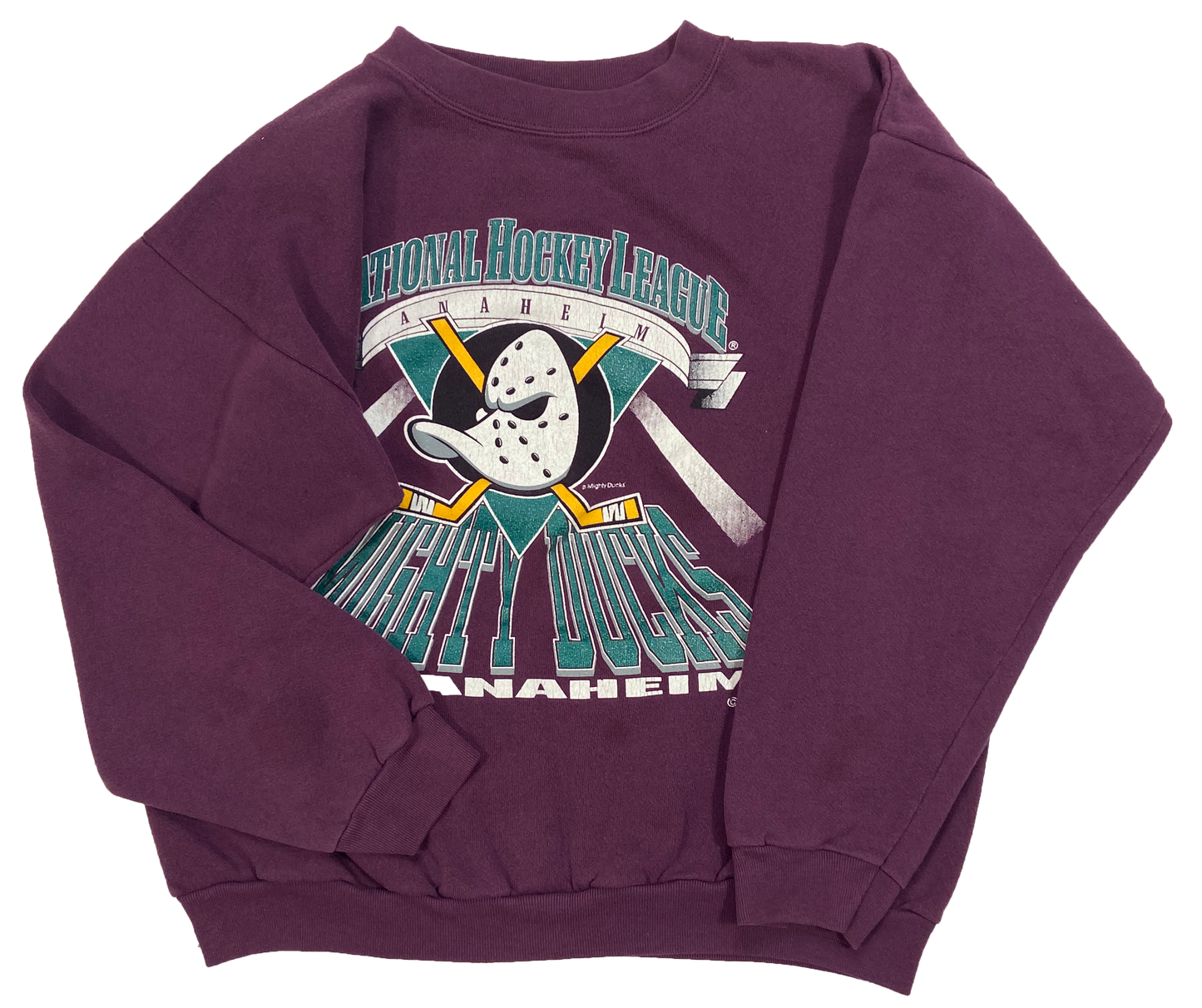 90's' Disney Anaheim Mighty Ducks NHL Vintage Sweat-Shirt / 4294