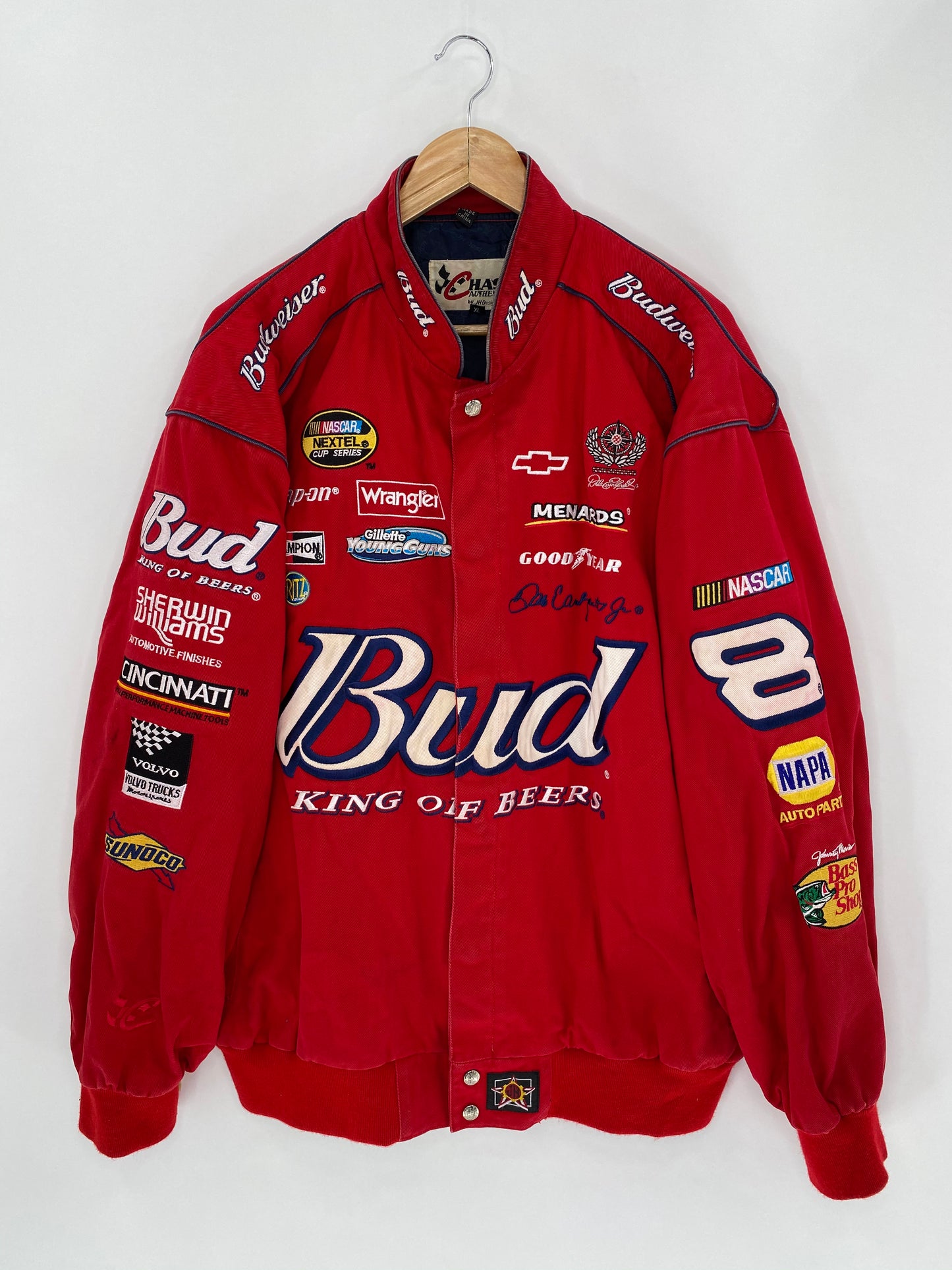 Vintage NASCAR Budweiser Size XL Racing Jacket / 5594