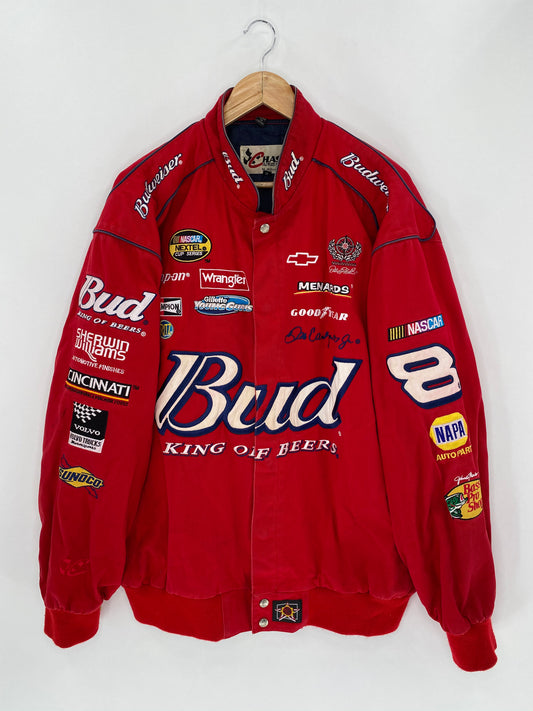 Vintage NASCAR Budweiser Size XL Racing Jacket / 5594