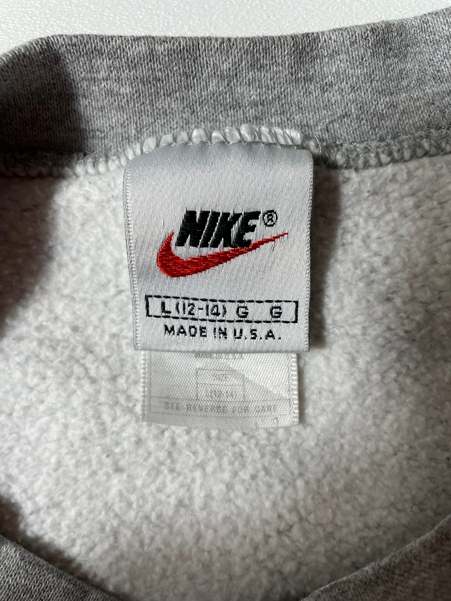 90's NIKE MINI SWOOSH Made in USA Size L Vintage Sweat-shirt / K3027