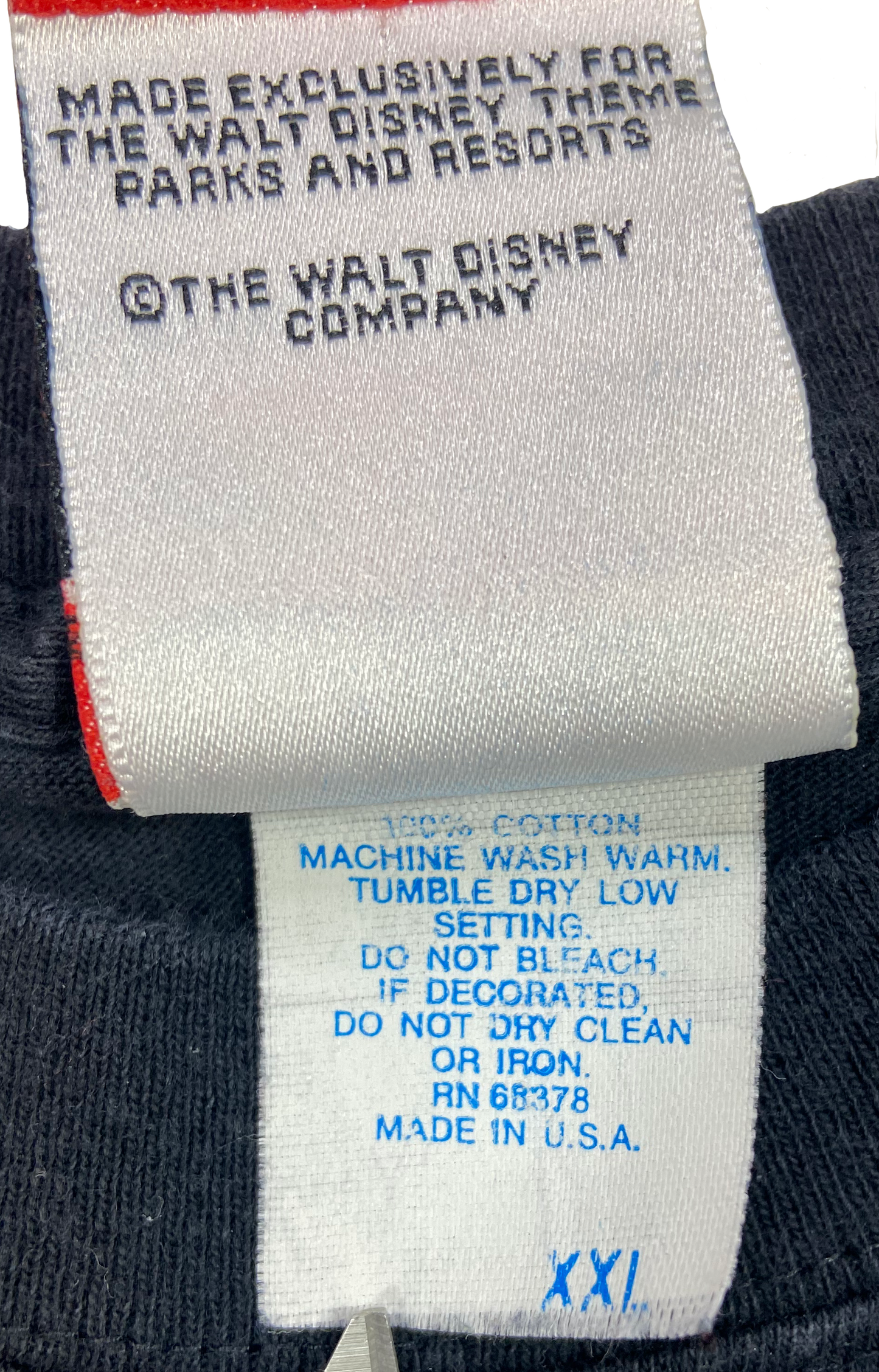 90's Mickey Mouse Tower of Terror Made in USA Disney Vintage T-Shirts / 4330