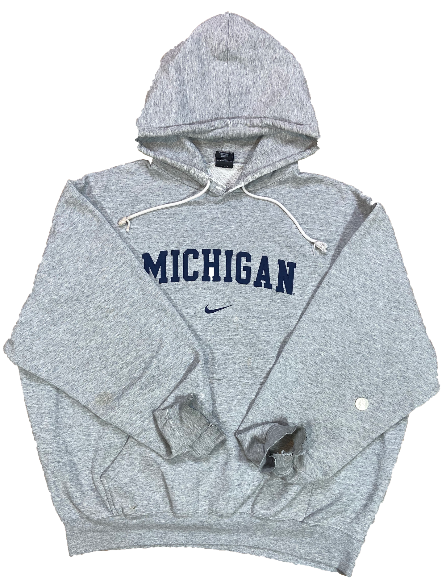 90's Nike x Michigan Vintage Hoodie Sweat-Shirt / 4383