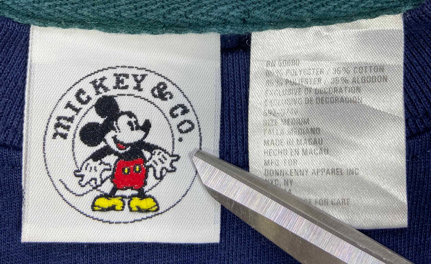 90's Mickey Mouse Disney Vintage Long Sleeve Hockey T-Shirt / 4398