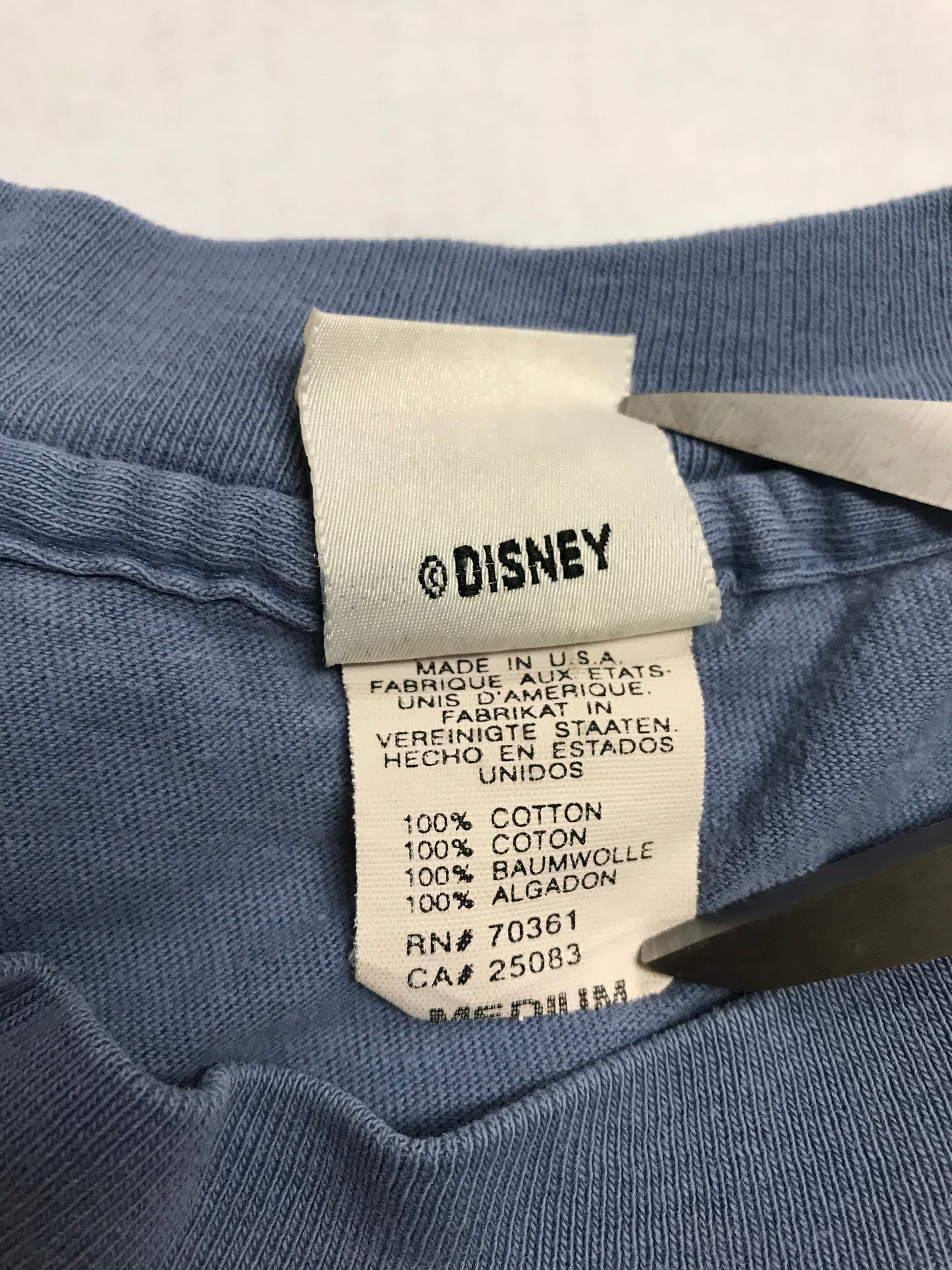 00’ DISNEY POOH Made in USA Size M Vintage T-Shirt / 9274