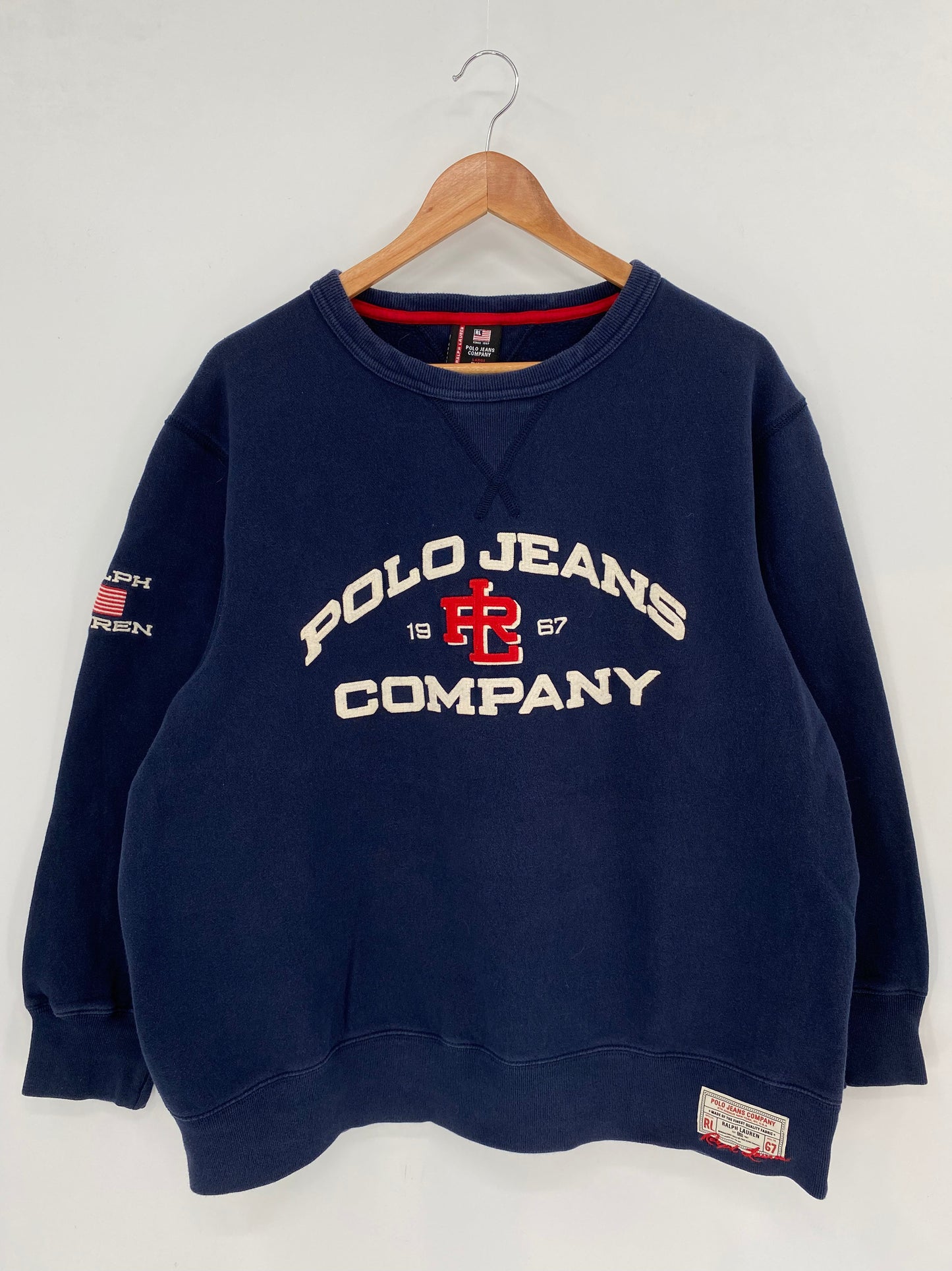 90’s POLO JEANS RALPH LAUREN Size L Vintage Sweat-Shirt  / A4778