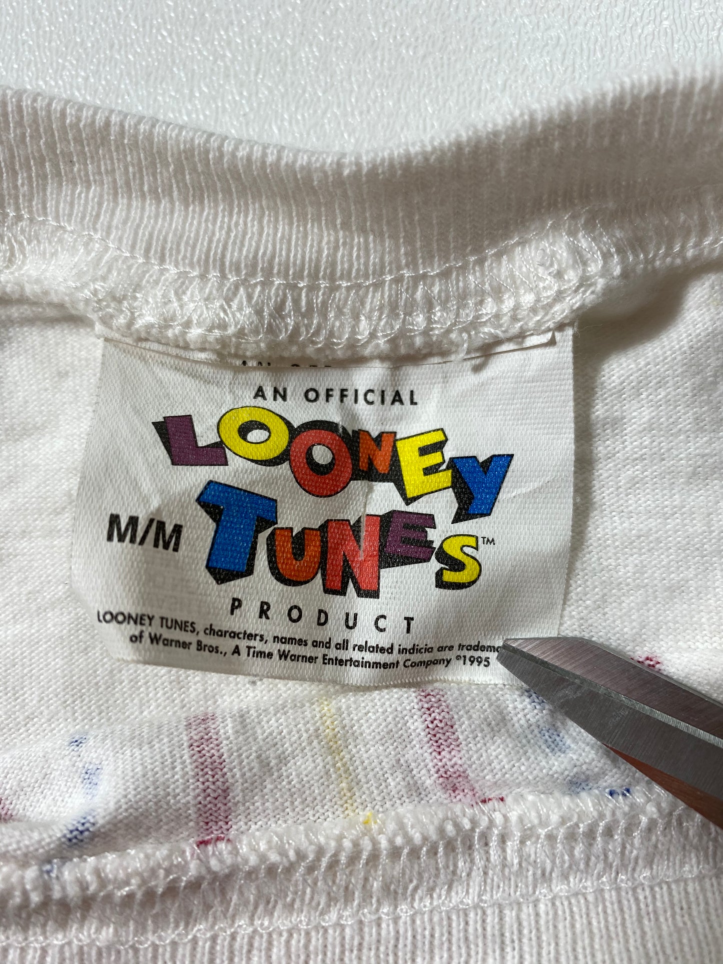 1995 Looney Tunes Tweety Made in USA Size M Vintage T-Shirt / 6652