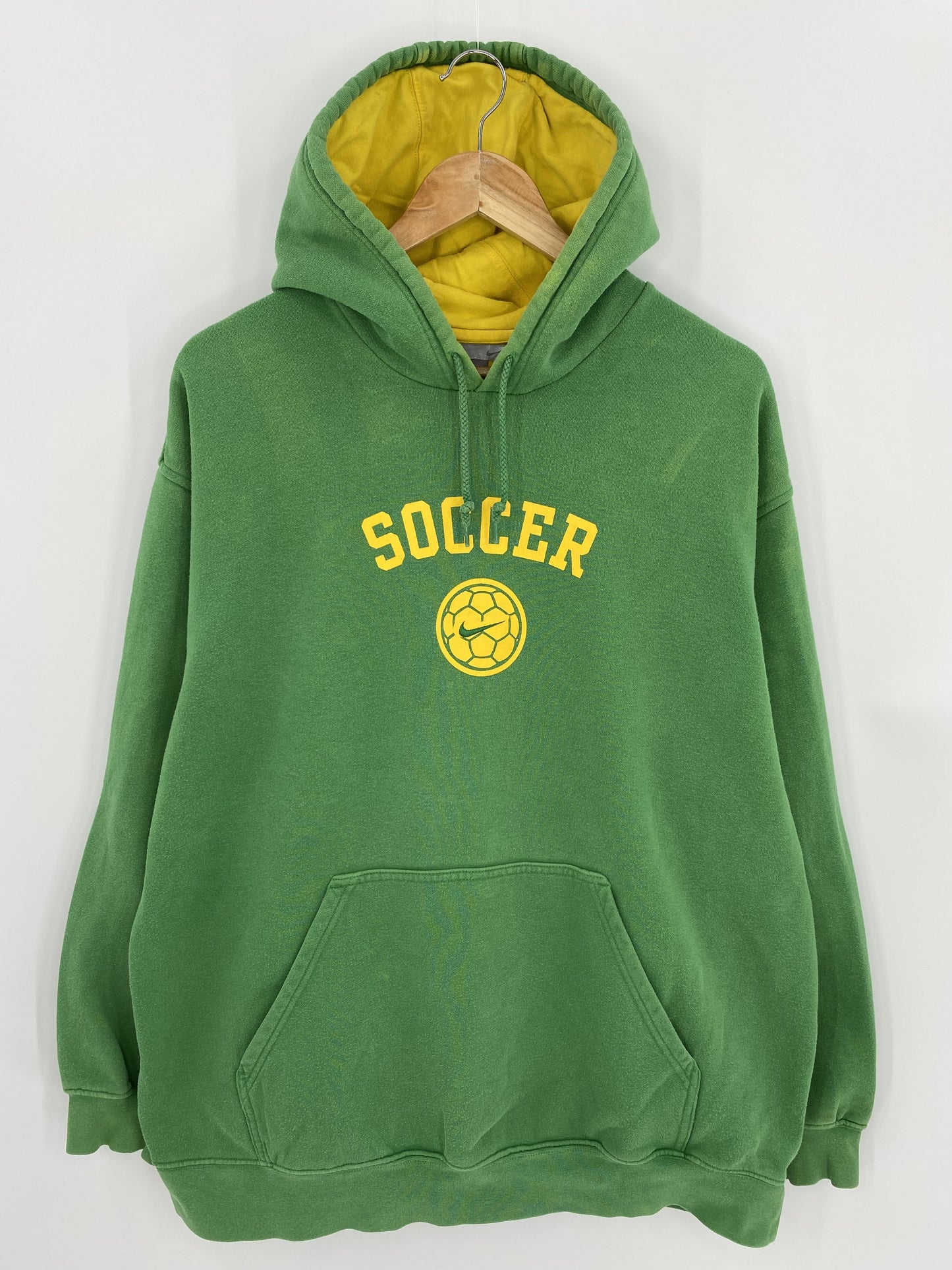 00’ NIKE SOCCER Size L Vintage Hoodie Sweat-shirt / K5922