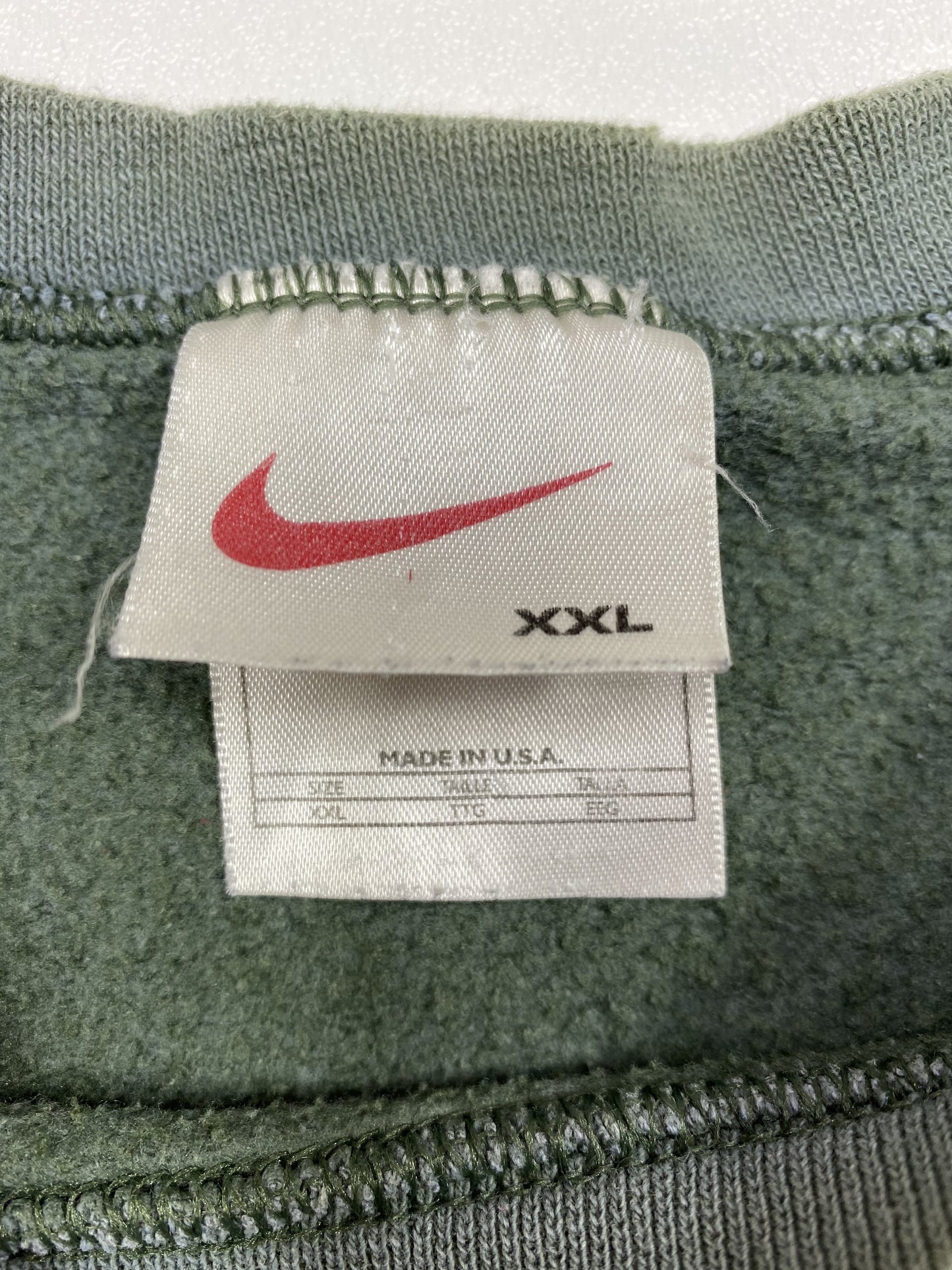 90’s NIKE Mini Swoosh Made in USA Size XXL Vintage Sweat-Shirt / k4634