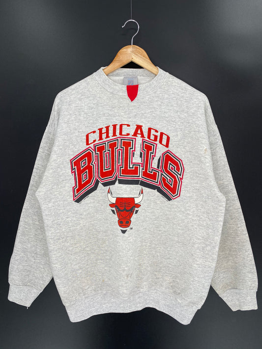 1990 CHICAGO BULLS Made in USA Size XL Vintage NBA Sweat-shirt / 7722