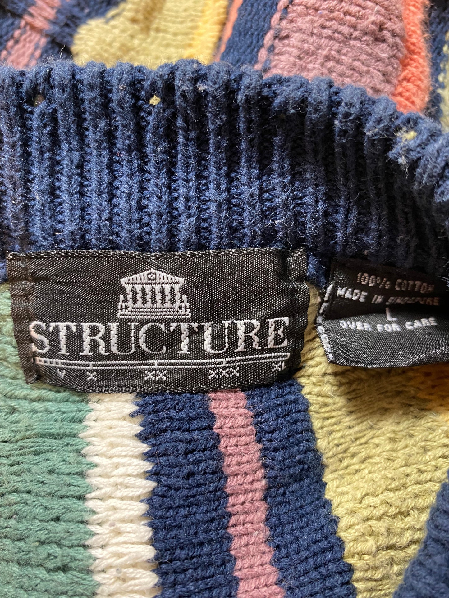 Vintage 3D COOGI- Style Size L Knit Sweater / E964